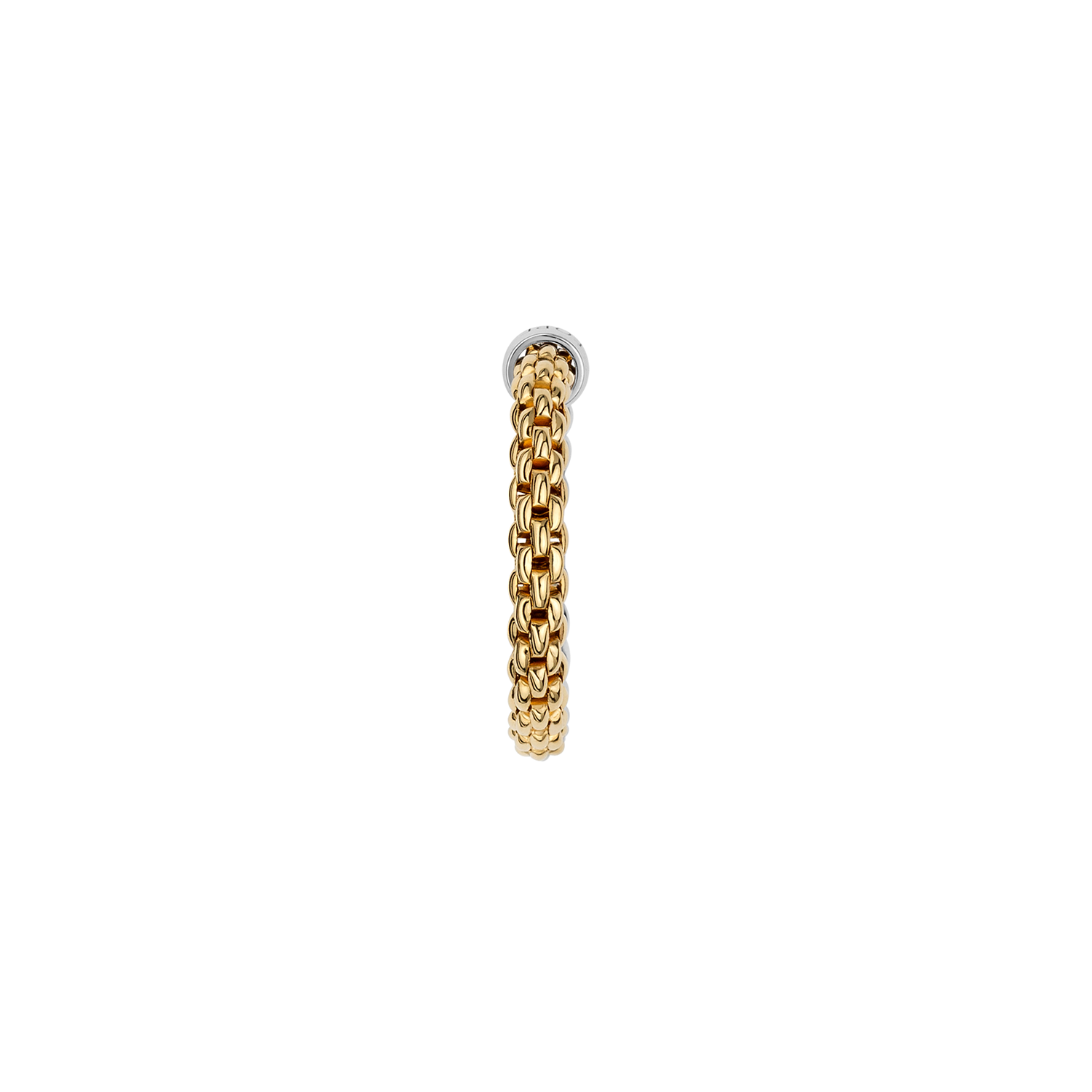 Essentials 18K Gold Bicolour Flex'it Ring With Round Mesh