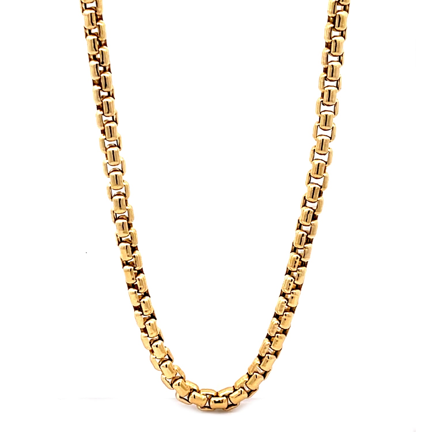 Howard 18K Yellow Gold 28'' Rounded Curb Chain