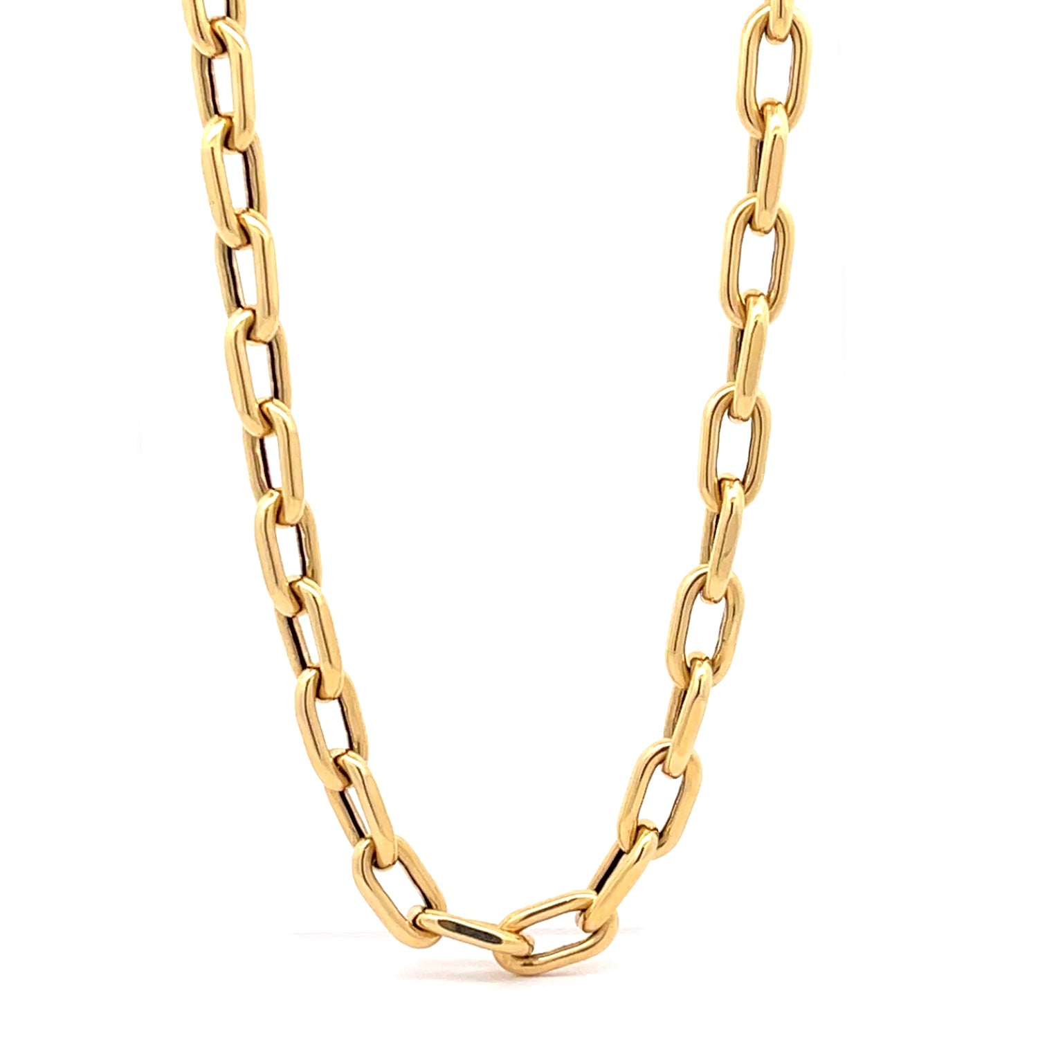Howard 18K Yellow Gold Oval Link Necklace