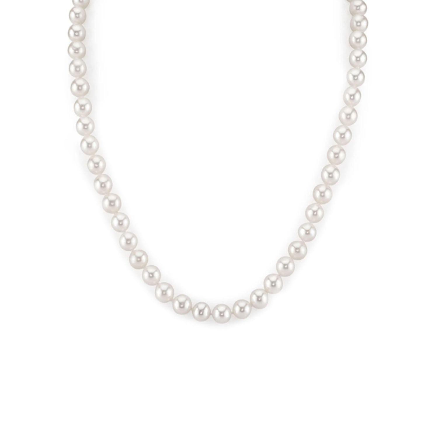 18” Freshwater Pearl Necklace with 14K White Gold Clasp