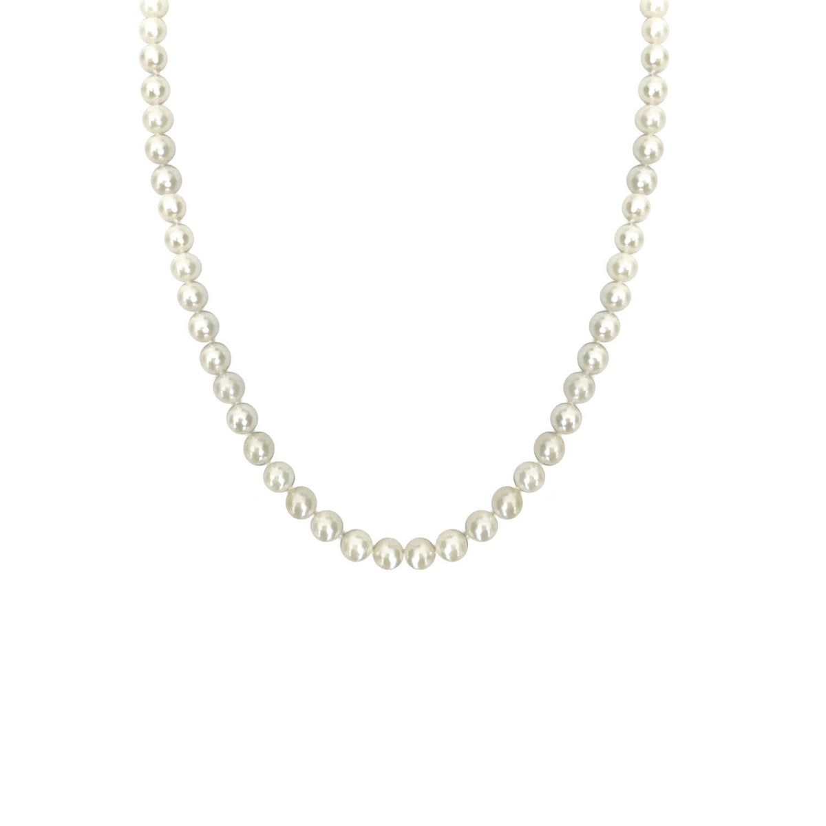 Video Thumbnail: 19 Inch Strand of 8 0 8 Cultured Pearls With 14 Gold Clasp - Howard 19" Strand of 8.0-8.5mm Cultured Pearls