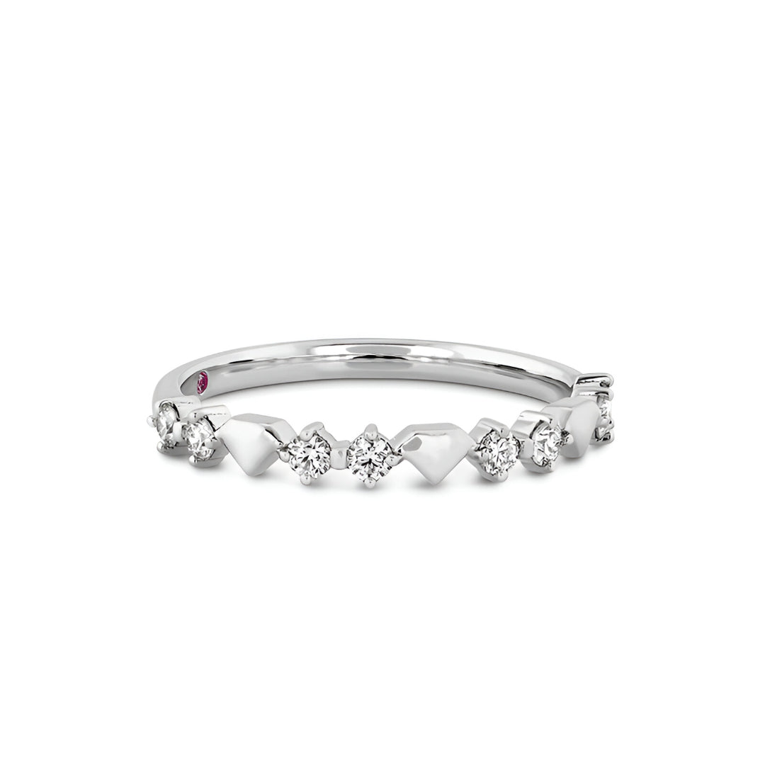 18K White Gold Behati Bold Shapes Ring