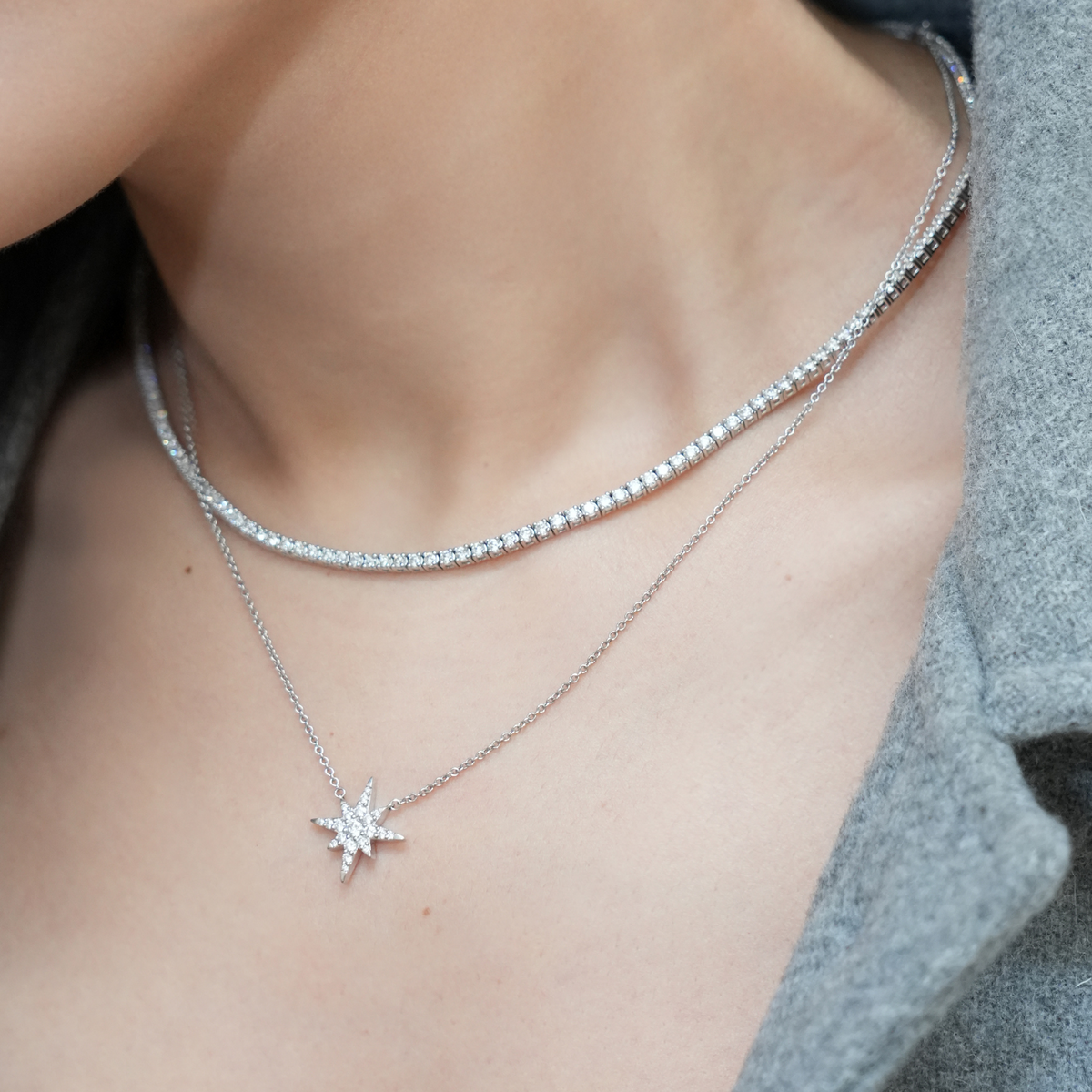 Video Thumbnail: 4 - Hearts on Fire Charmed Starburst Diamond Necklace 0.31ctw