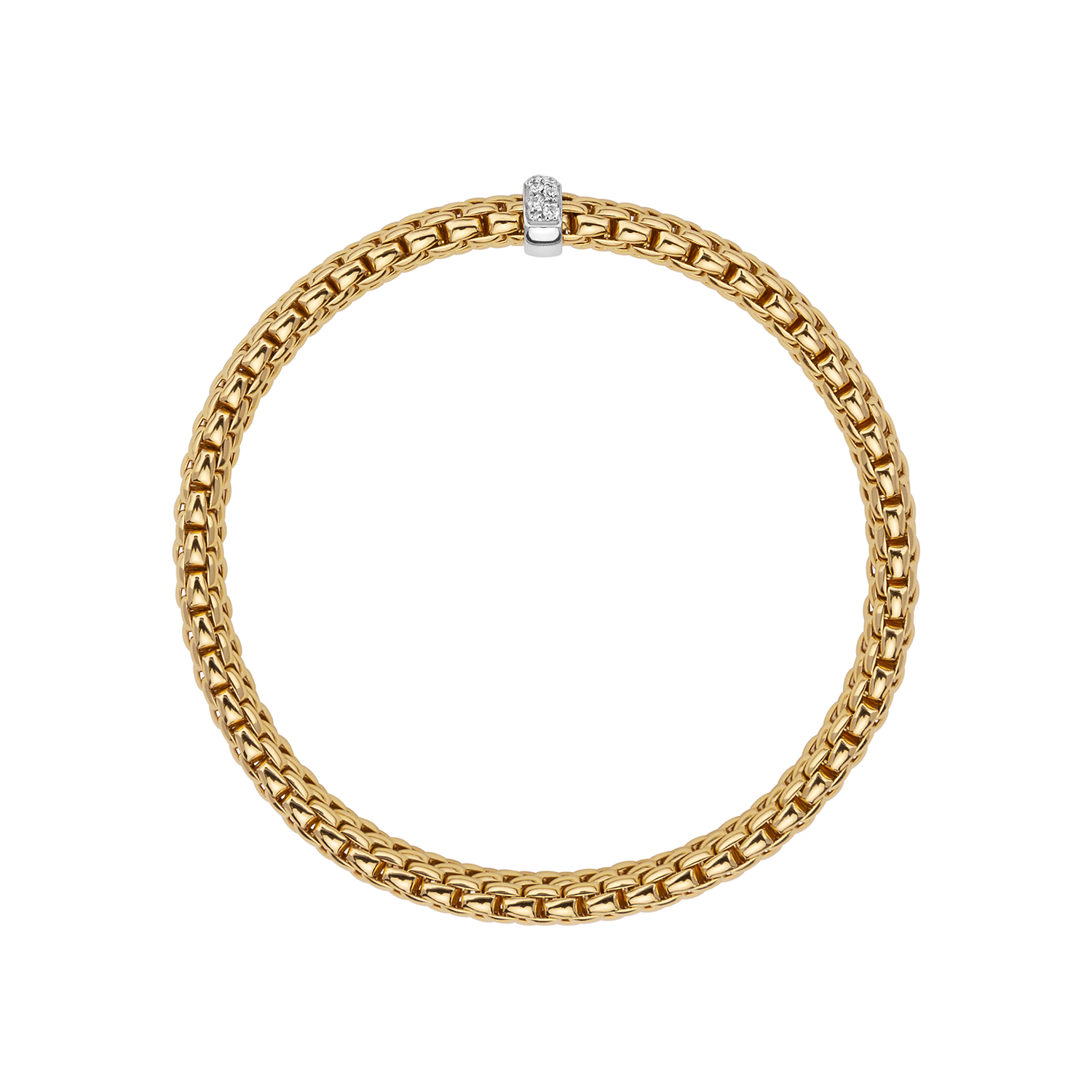 Vendôme 18K Yellow Gold Flex'it Bracelet with Diamonds