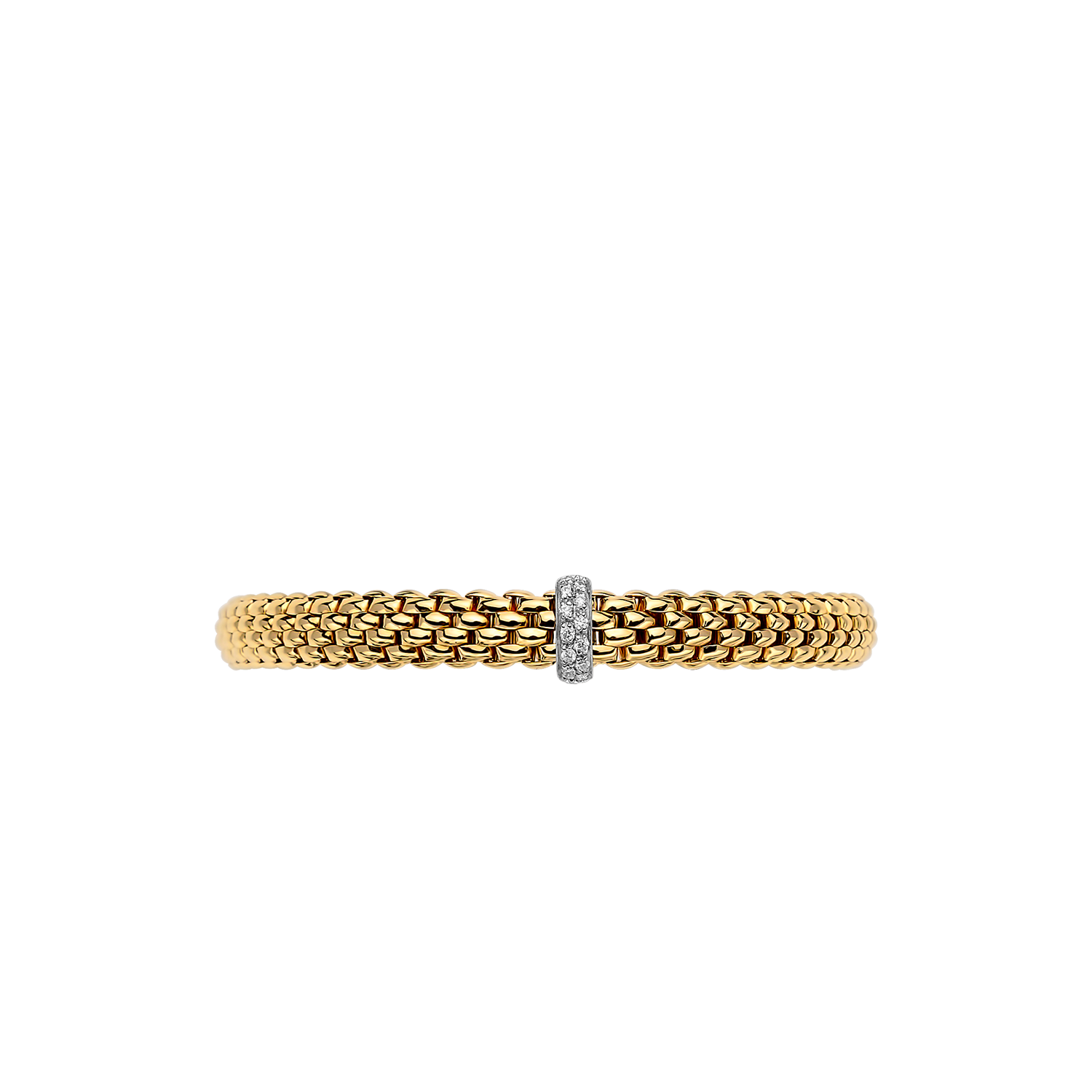 Vendôme 18K Yellow Gold Flex'it Bracelet with Diamonds