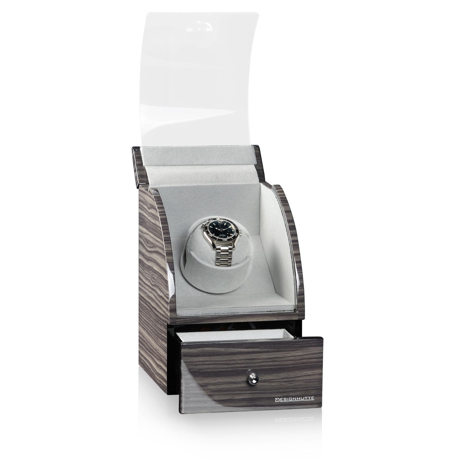 Video Thumbnail: 70005 37 03 - Designhütte Basel Dark Oak Single Watch Winder