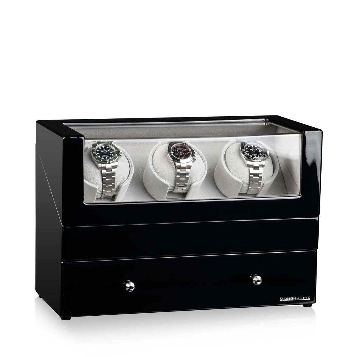 San Diego Black 3 Piece Watch Winder