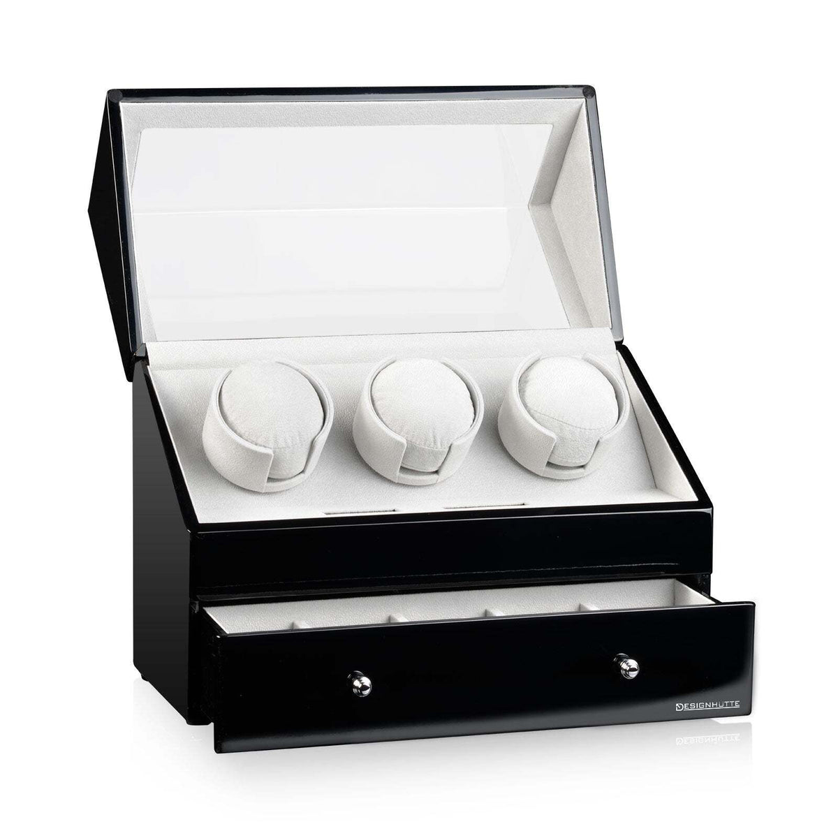 San Diego Black 3 Piece Watch Winder