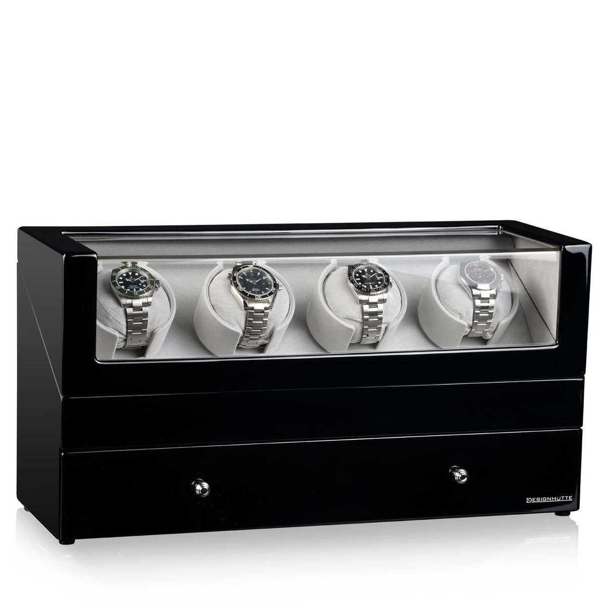 San Diego Black 4 Piece Watch Winder