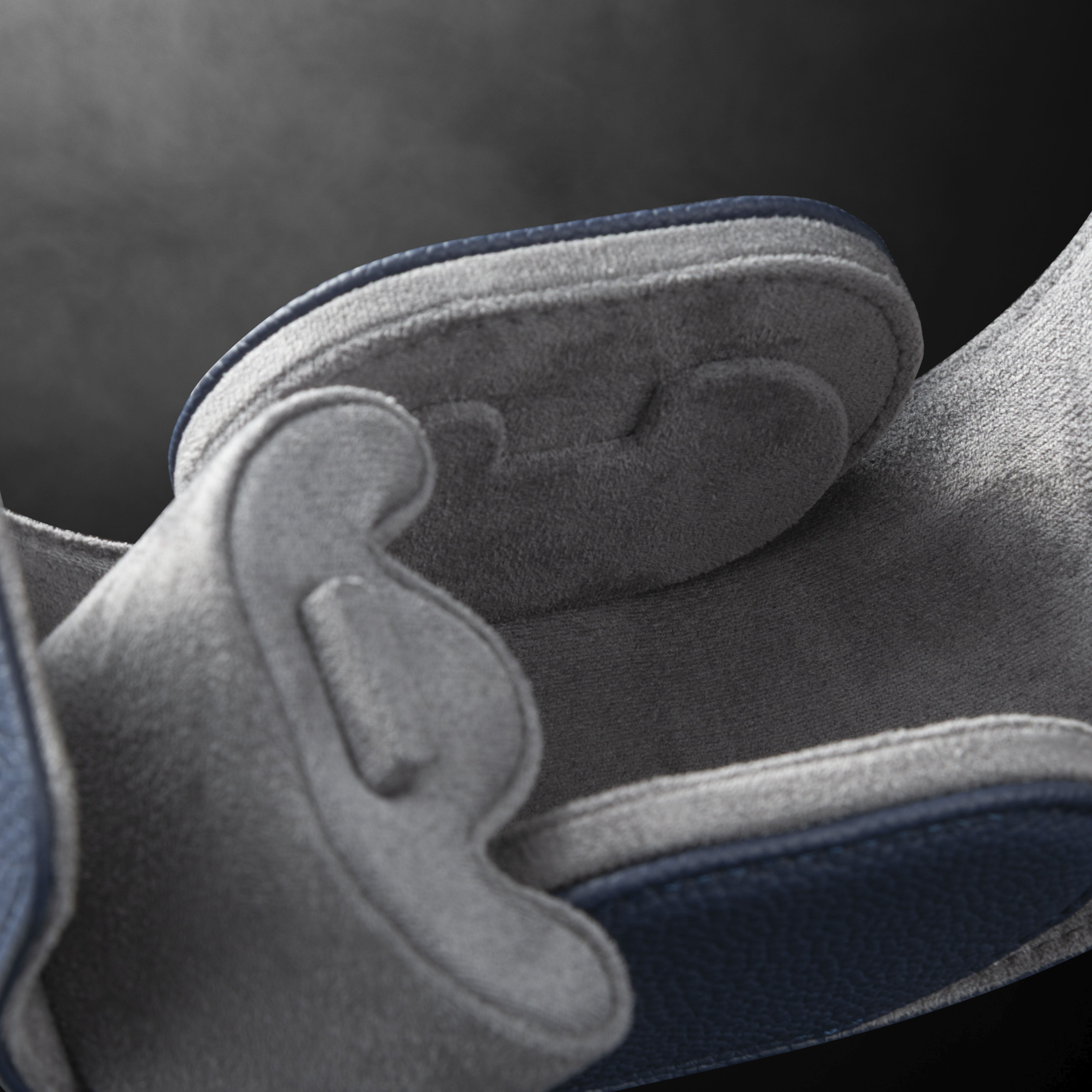 Charles Single Watch Roll Blue & Anthracite