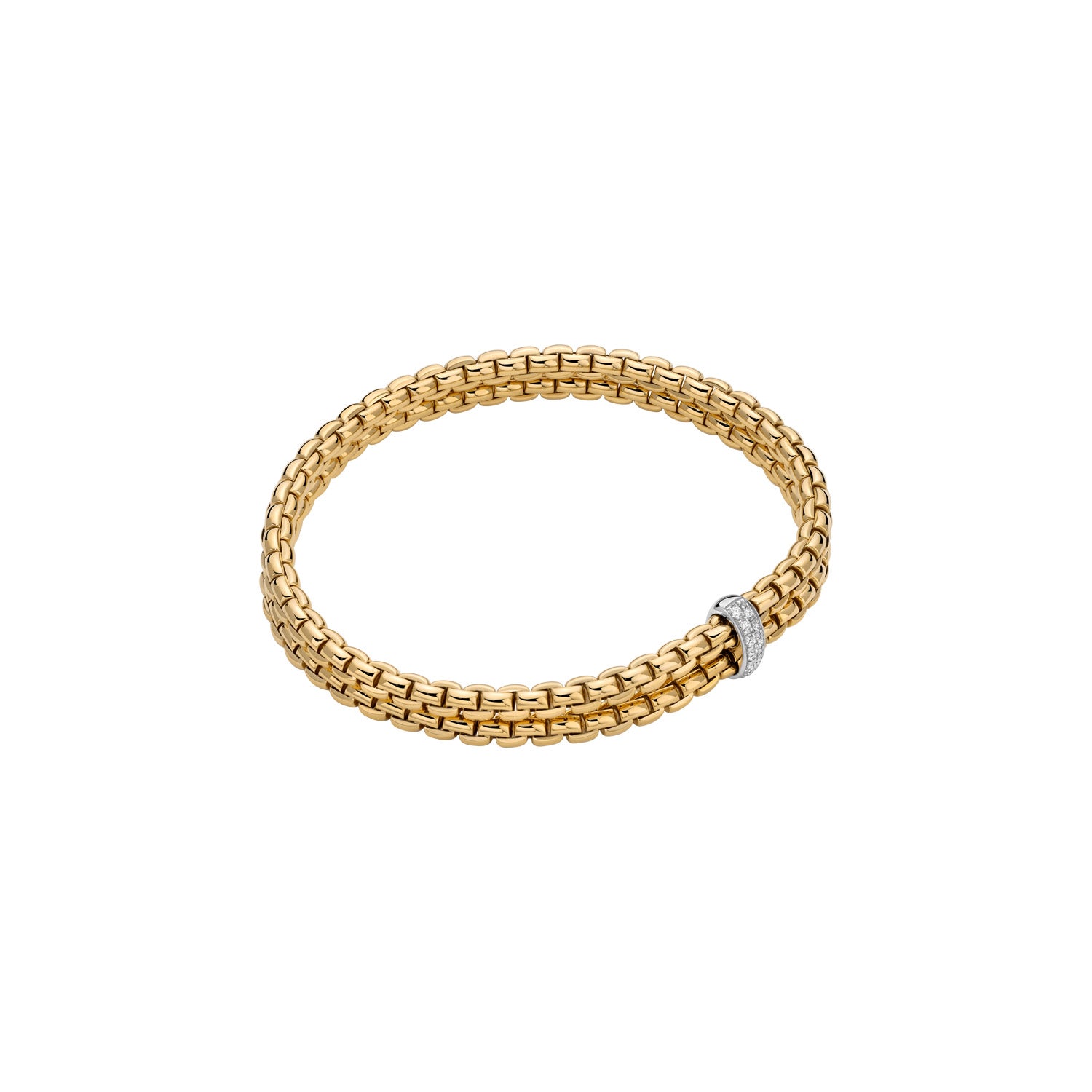 Eka 18K Yellow Gold Double Strand Flex'it Bracelet