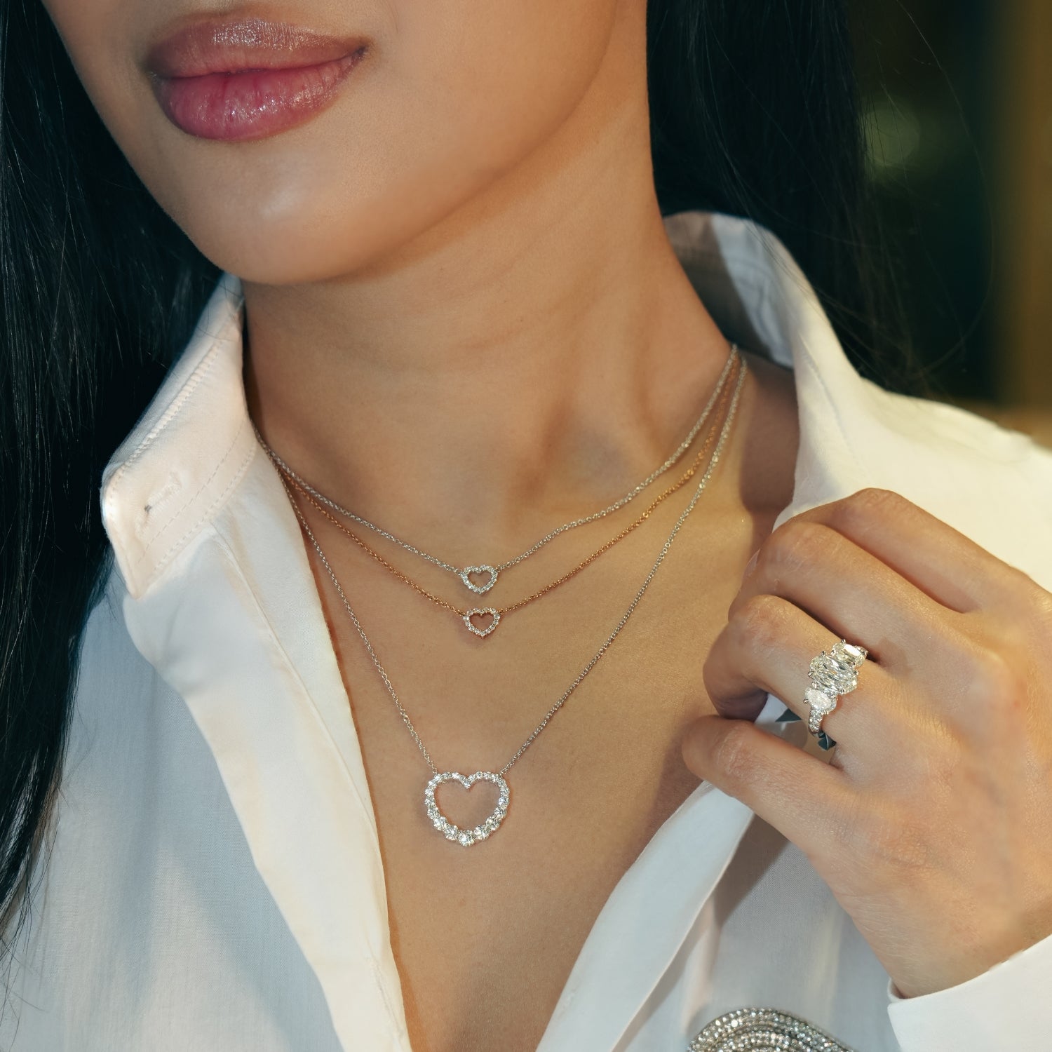 18K Rose Gold Signature Small Heart Pendant