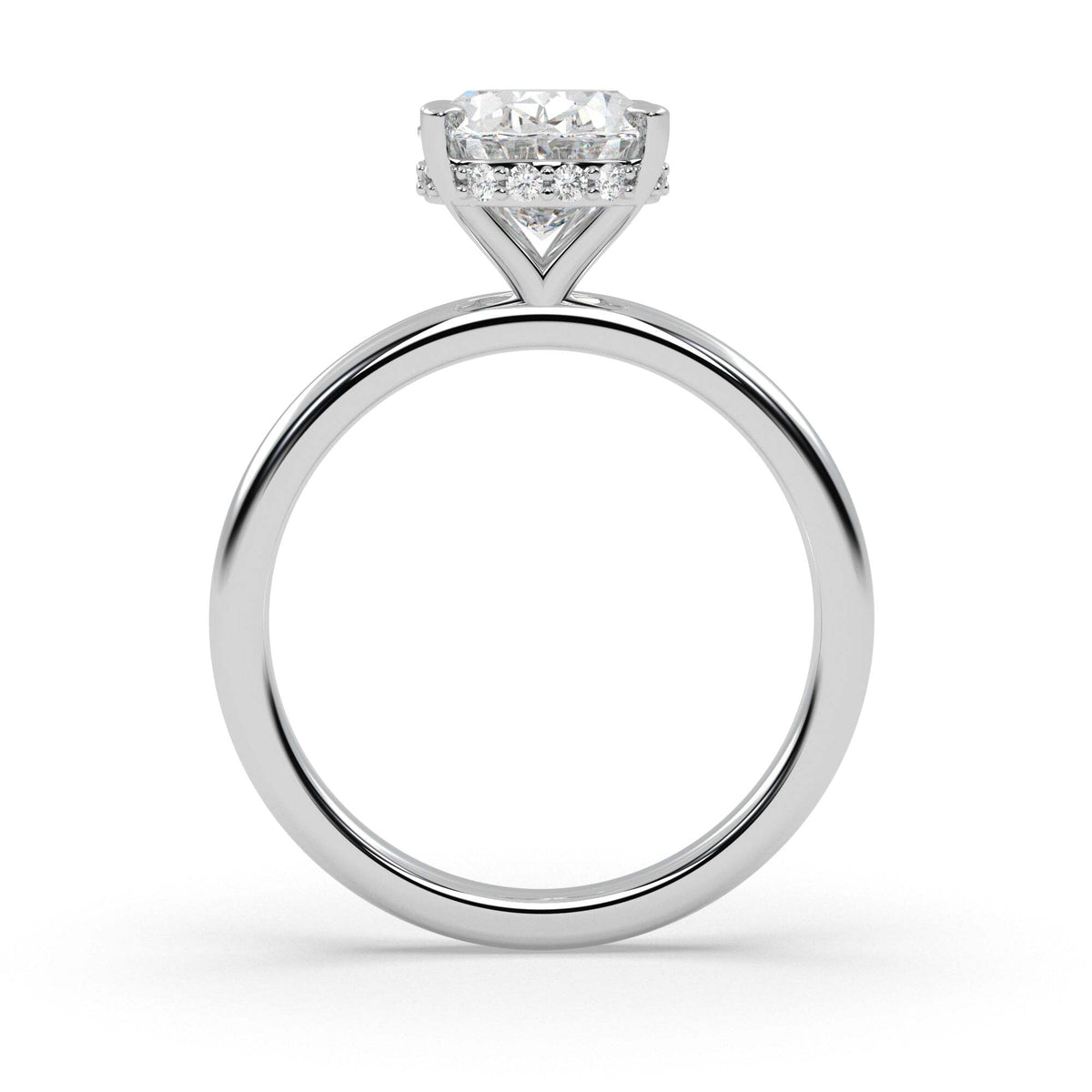 Video Thumbnail: Angelineoval - Angeline Oval Platinum Diamond Engagement Ring