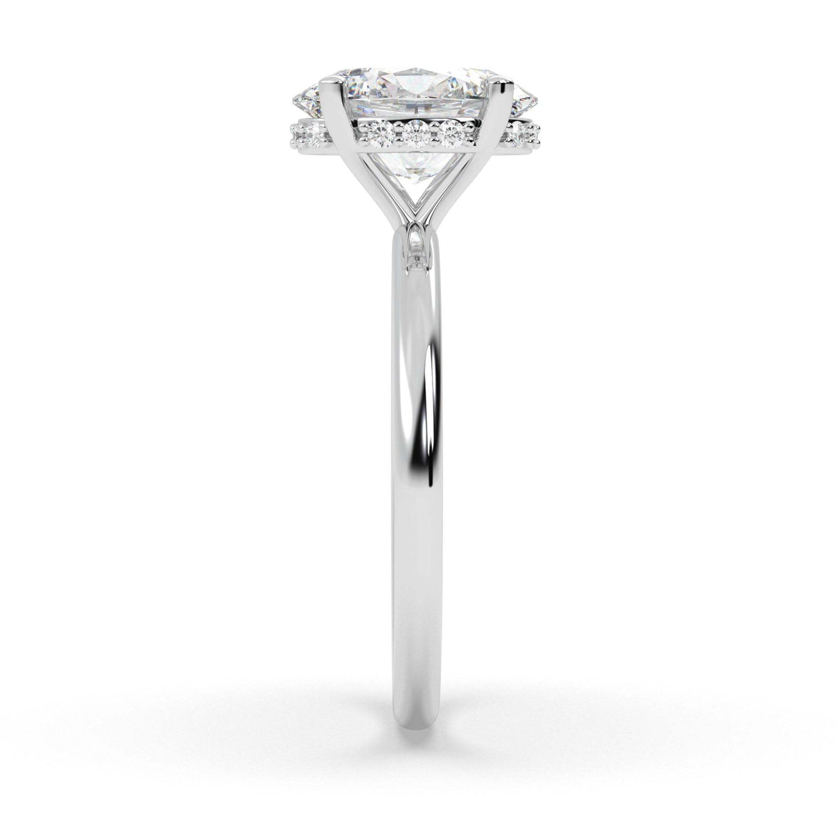 Video Thumbnail: Angelineoval - Angeline Oval Platinum Diamond Engagement Ring