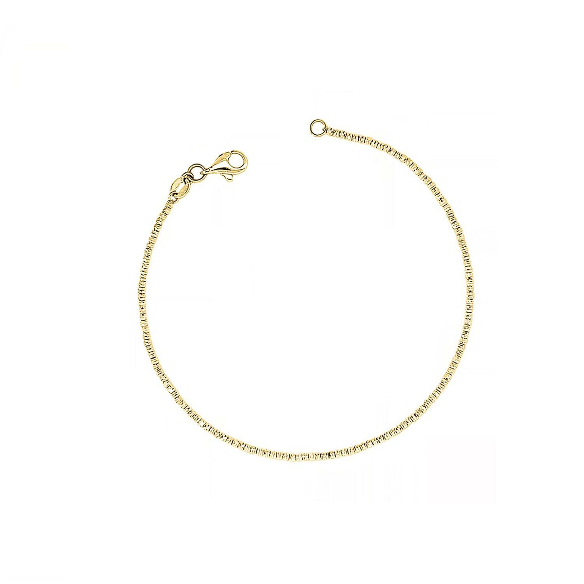 Glitter Bead Style Bracelet 7.5"