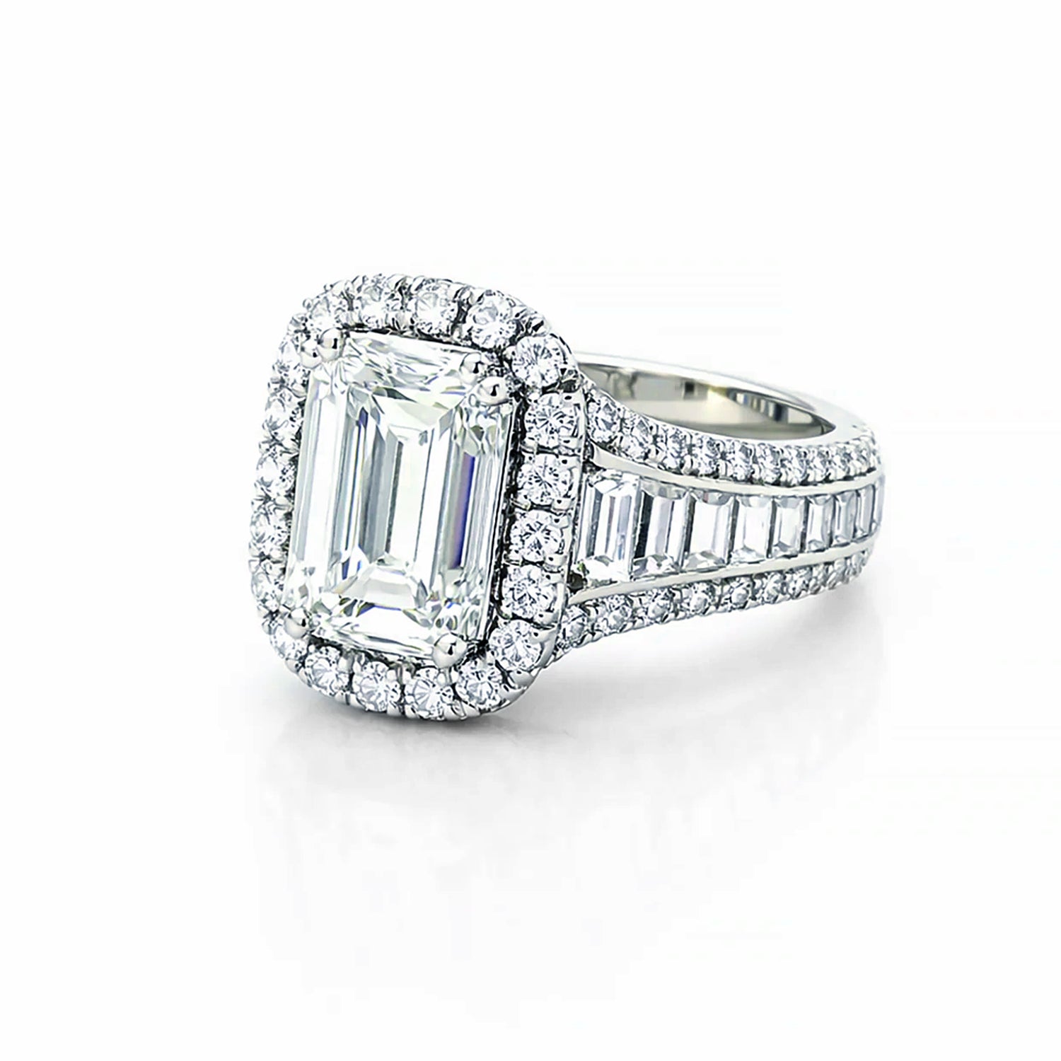 Christopher Design Platinum Ring With L'Amour Crisscut 2.12ctw
