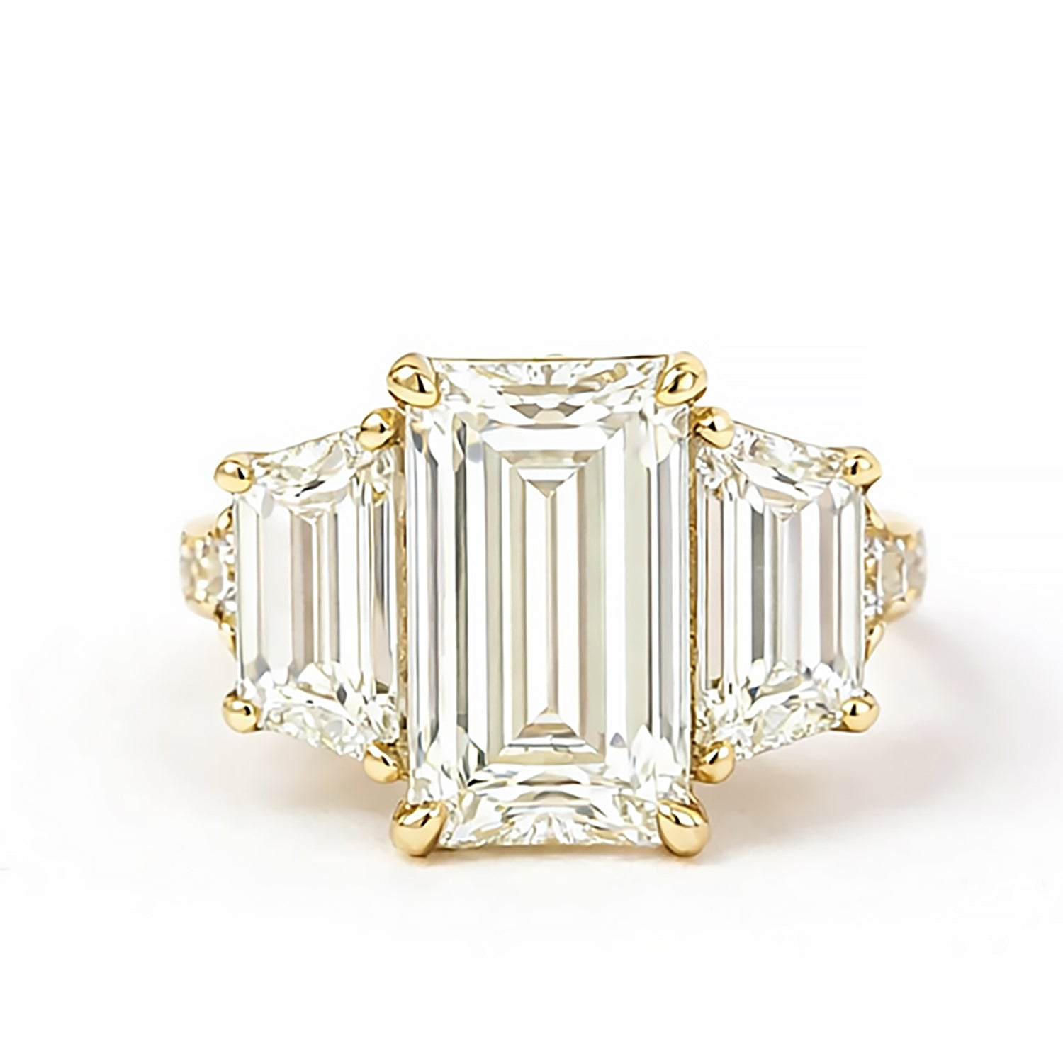 Christopher Designs 18K Yellow Gold L'amour Engagement Ring 6.96ctw
