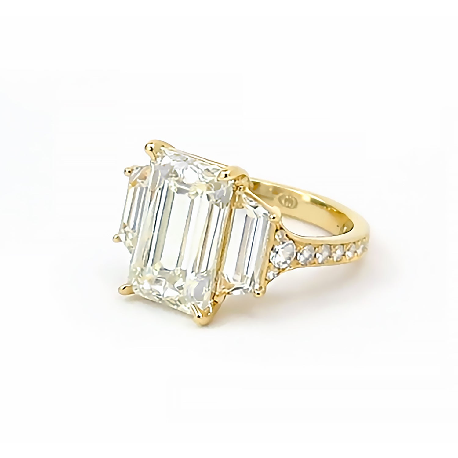 Video Thumbnail: Christopher Designs L Amour Emerald Engagement Ring - Christopher Designs 18k Yellow Gold L'amour Engagement Ring 6.96ctw