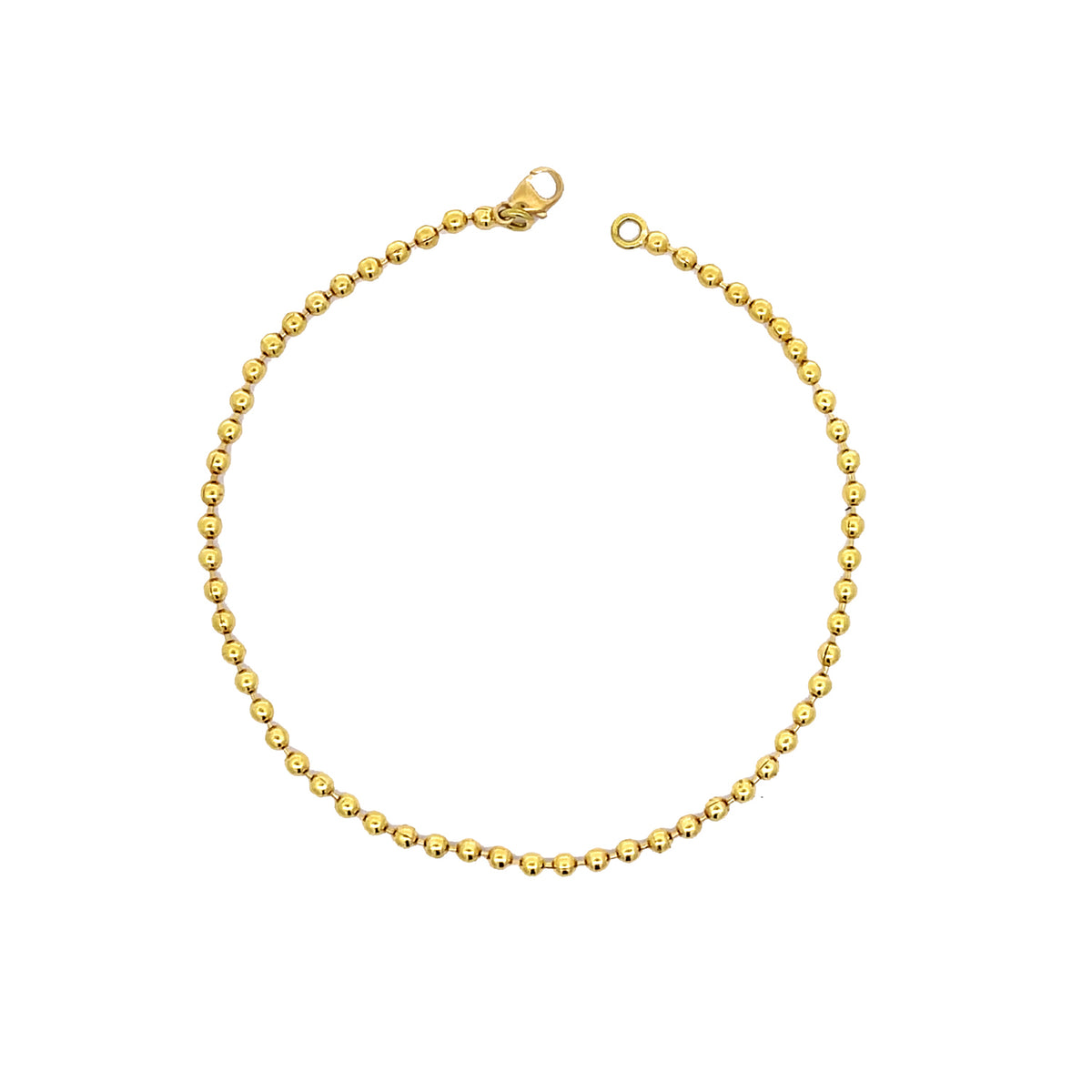 Howard 18K Yellow Gold 7" Ball Bracelet