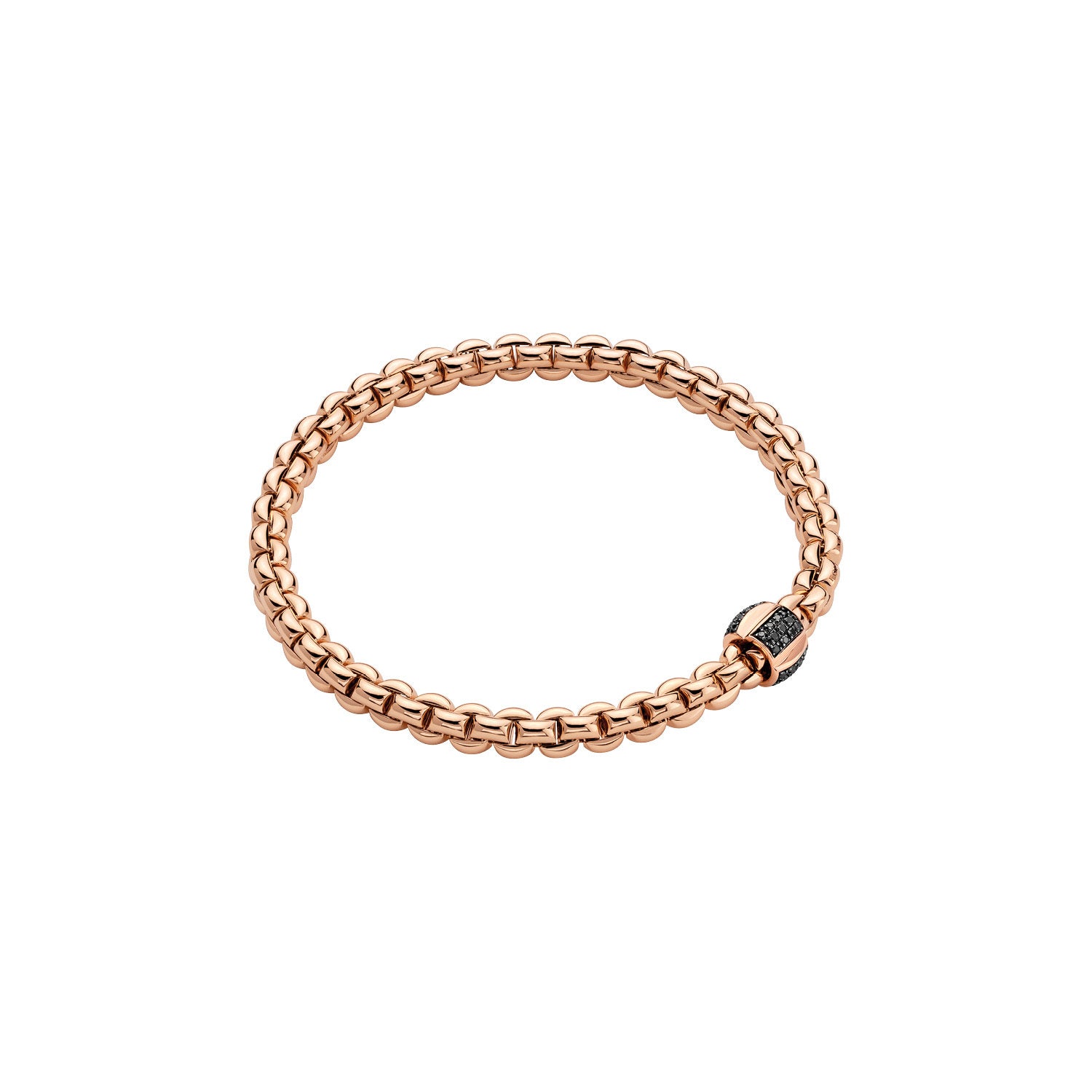 FOPE 18K Rose Gold Eka Flex'it Bracelet 0.24ctw