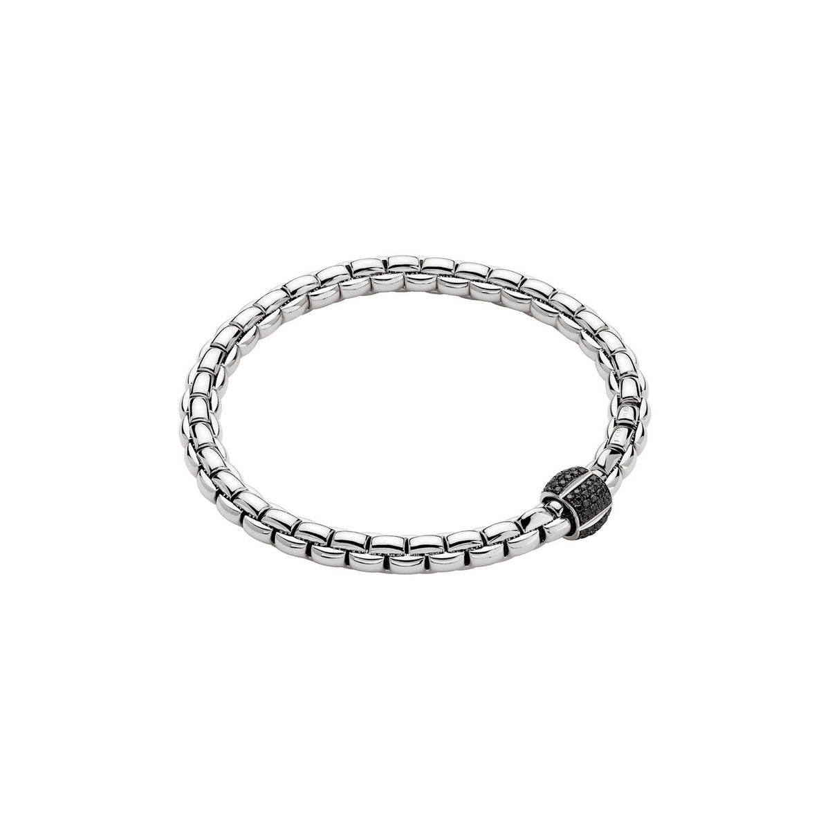 FOPE 18K White Gold Eka Flex'it Bracelet. 0.49ctw