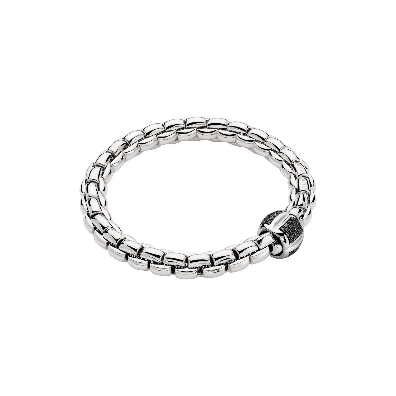 FOPE 18K White Gold Eka Flex'it Bracelet 0.55ctw