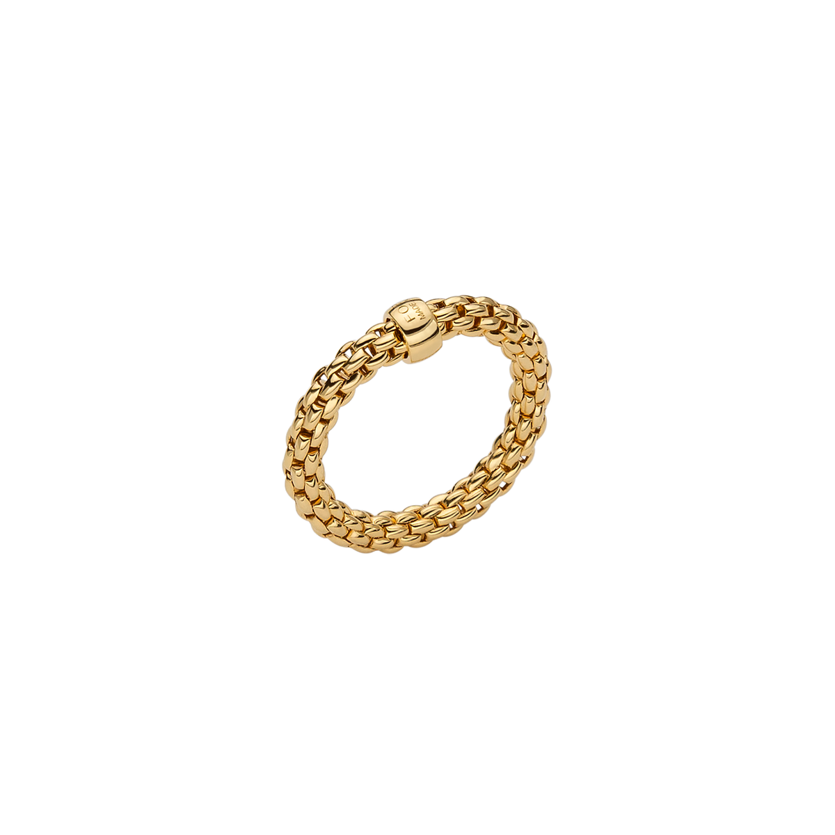 FOPE Essentials Collection 18K Yellow Gold Flex'it Ring