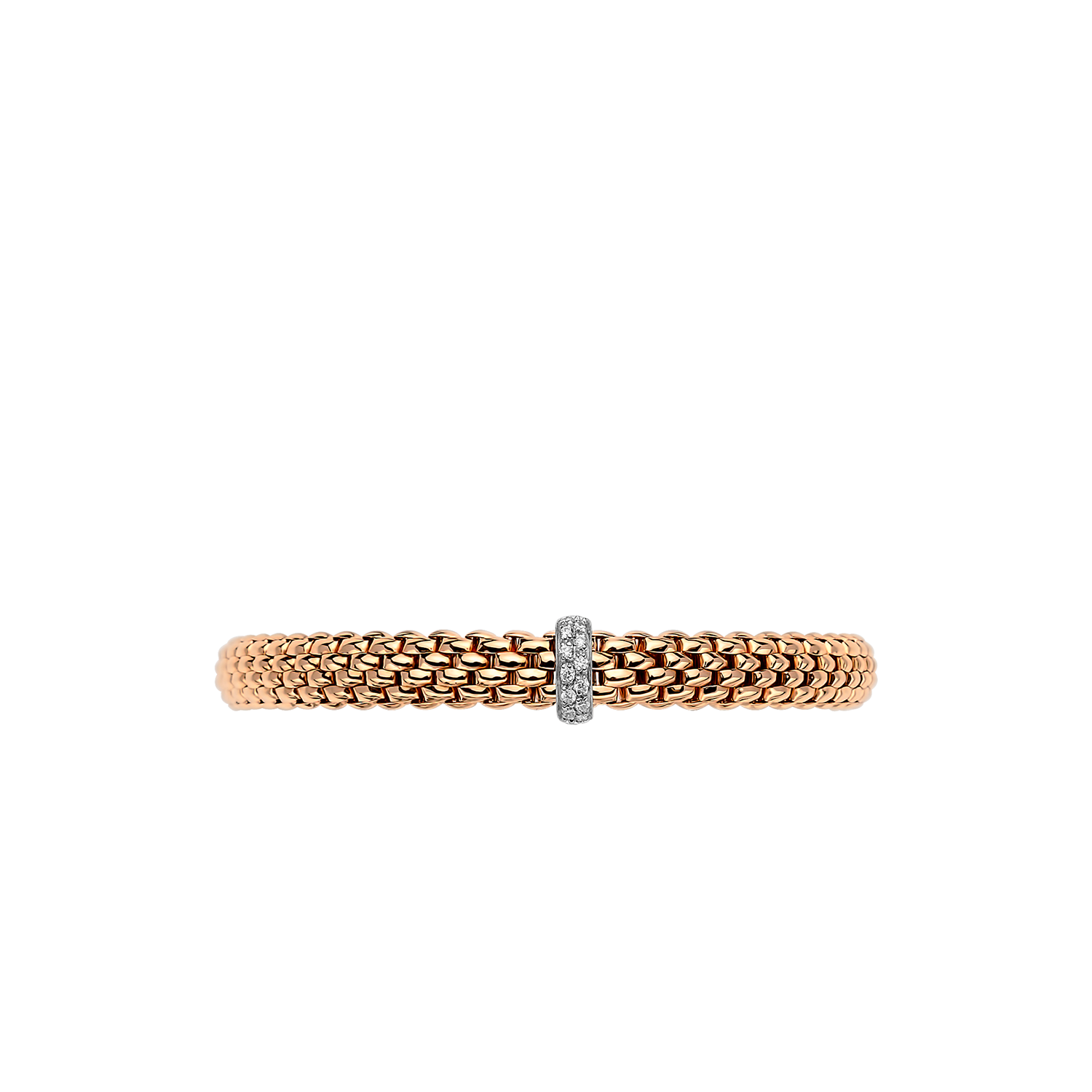 Video Thumbnail: Fope Vend Me Collection Rose Gold Flex It Bracelet With Diamonds 0 10 Ctw - Fope Vendôme Collection 18k Rose Gold Flex'it Bracelet With Diamonds