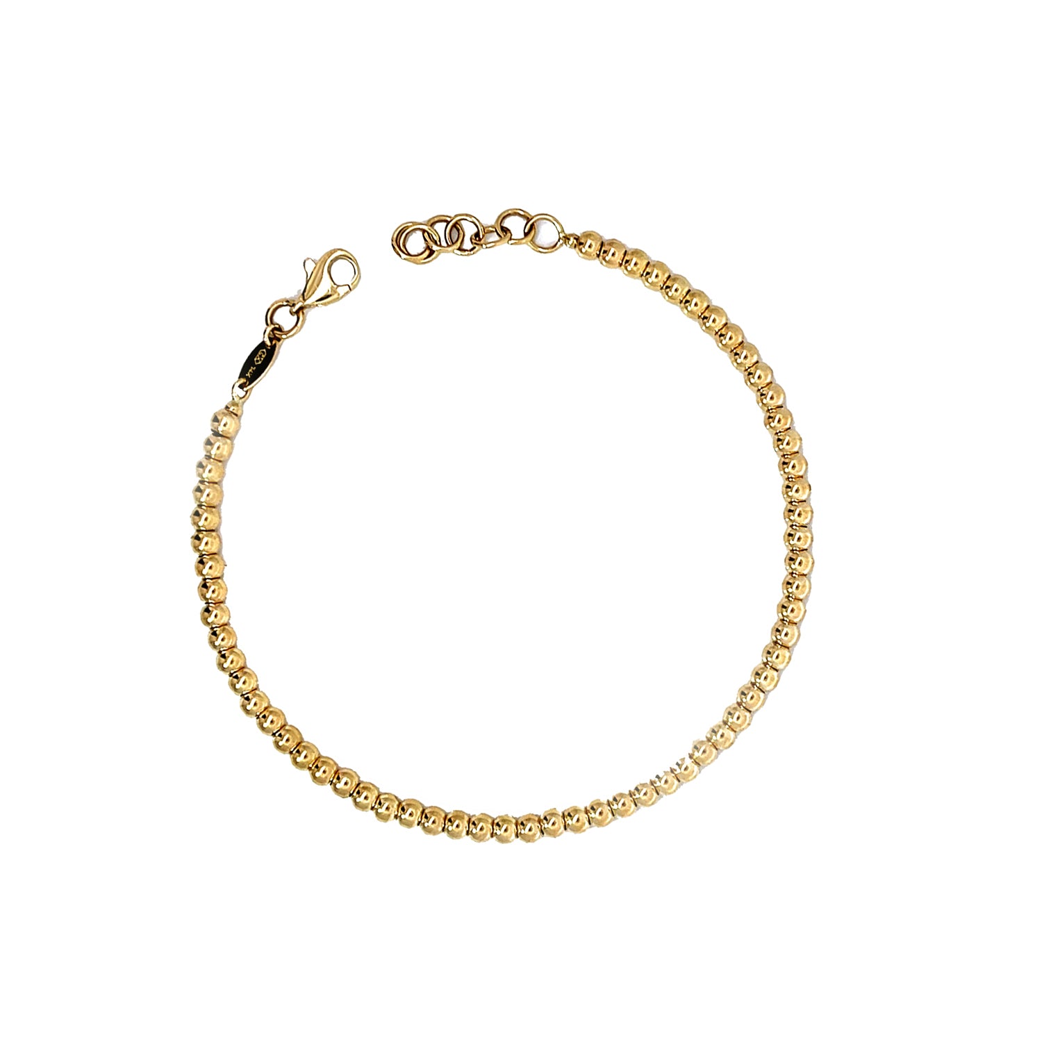 Howard 14K Yellow Gold 7" Ball Link Bracelet
