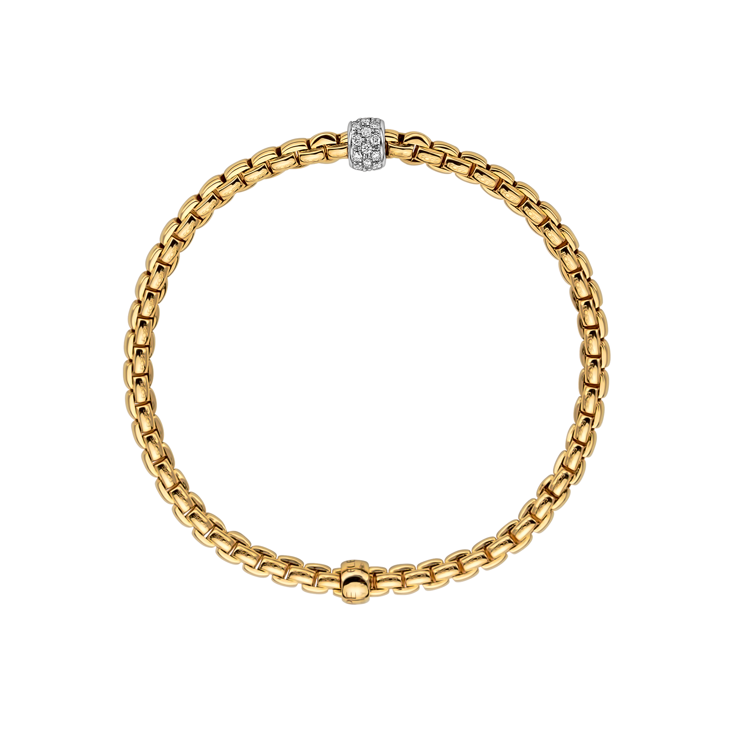 Eka 18K Yellow Gold Diamond Pave Flex'it Bracelet