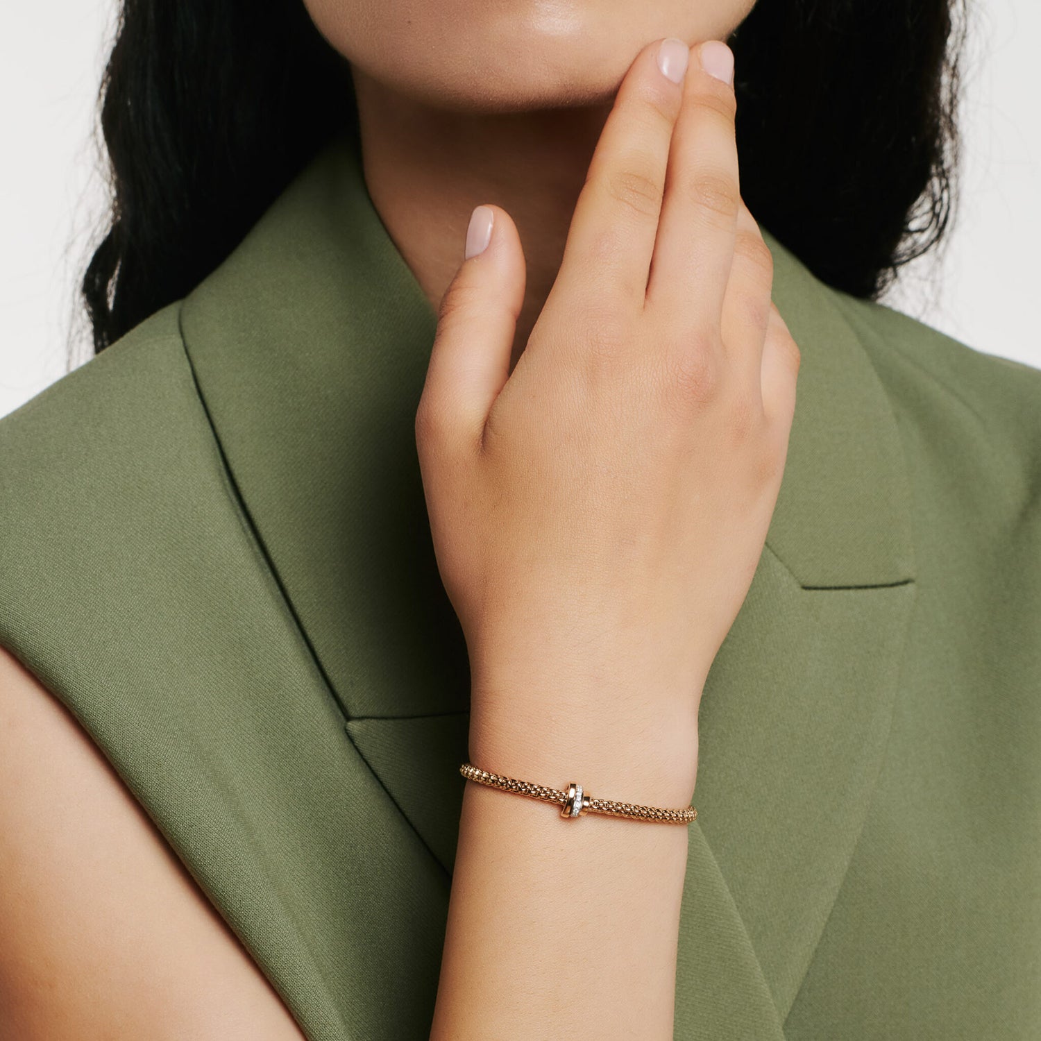 Prima 18K Rose Gold Diamond Flexit Bracelet