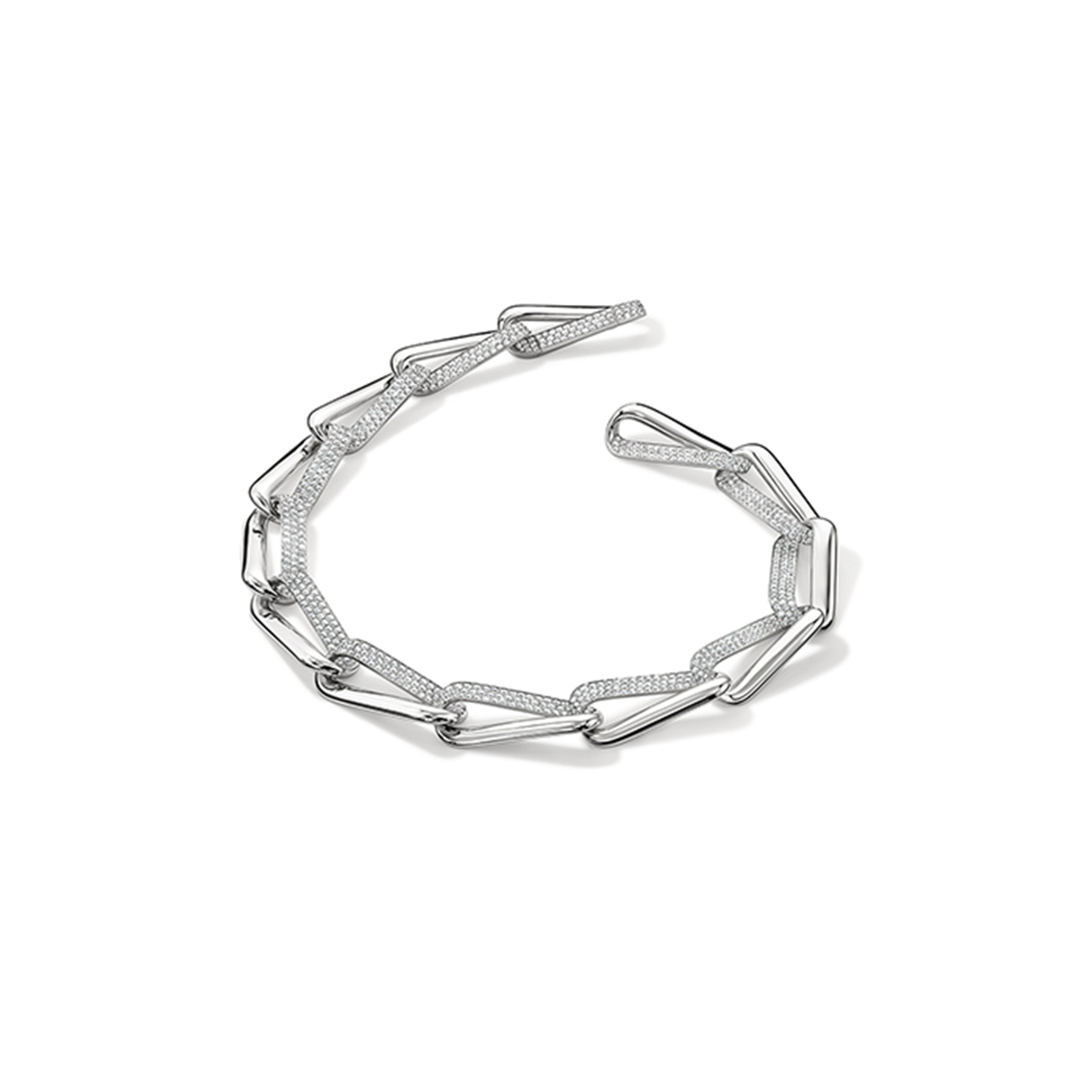 HEARTS ON FIRE INSIDE/OUT Elongated Diamond Link Necklace