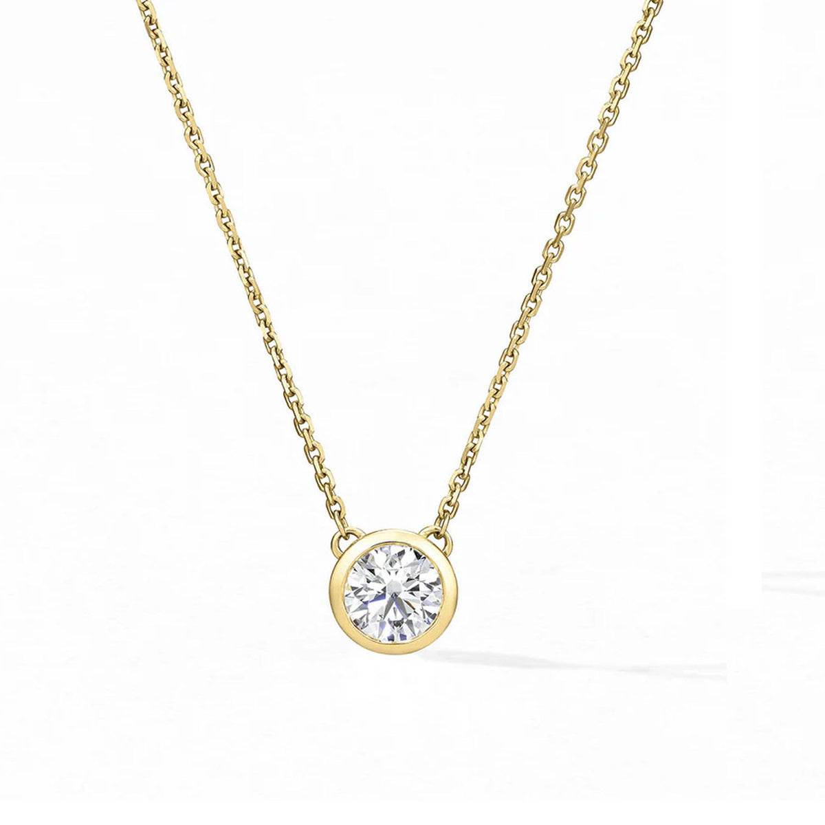 Video Thumbnail: Hof Classic Bezel Solitaire Yellow Gold Pendant - Hof 18ky Gold Classic Bezel Solitaire Pendant