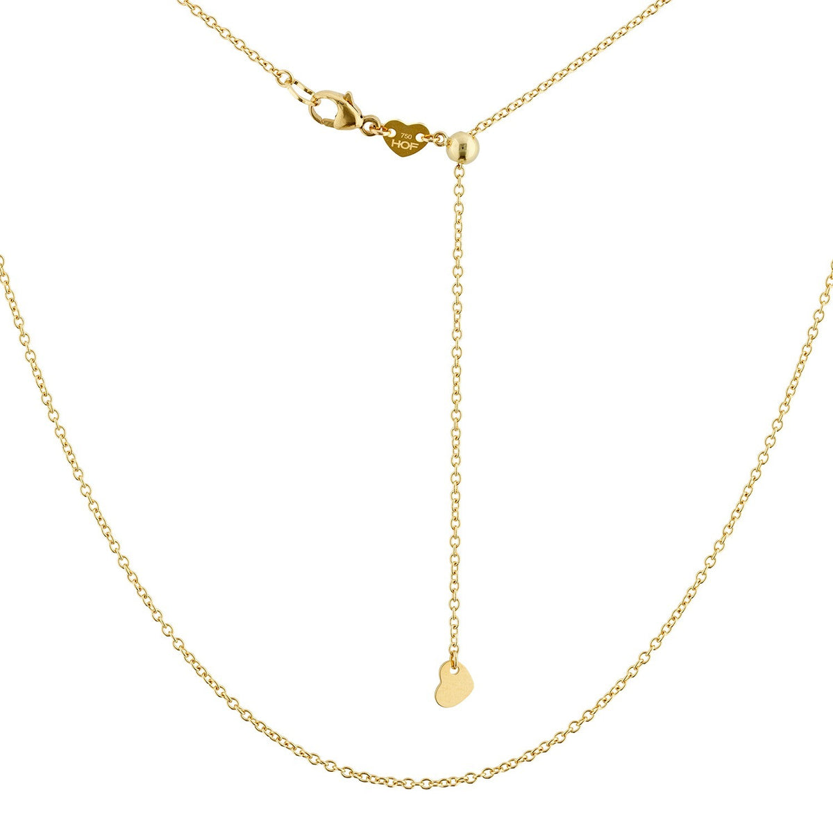 Hearts On Fire 18K Yellow Gold 18" Cable link Chain