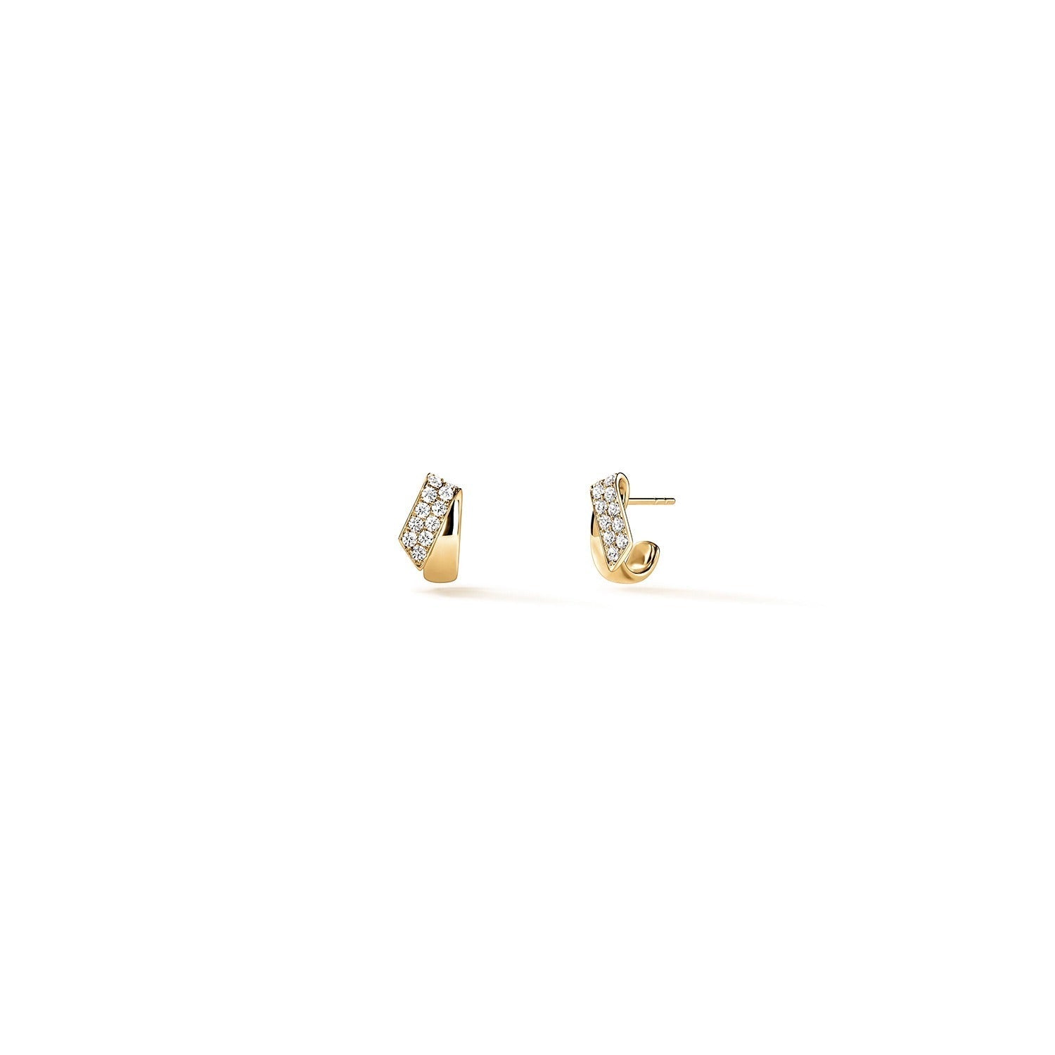 Video Thumbnail: Hearts on Fire Yellow Gold Inside Out Diamond Flip Huggies 0 - Hearts on Fire 18k Yellow Gold Inside/out Diamond Flip Huggies 0.51ctw