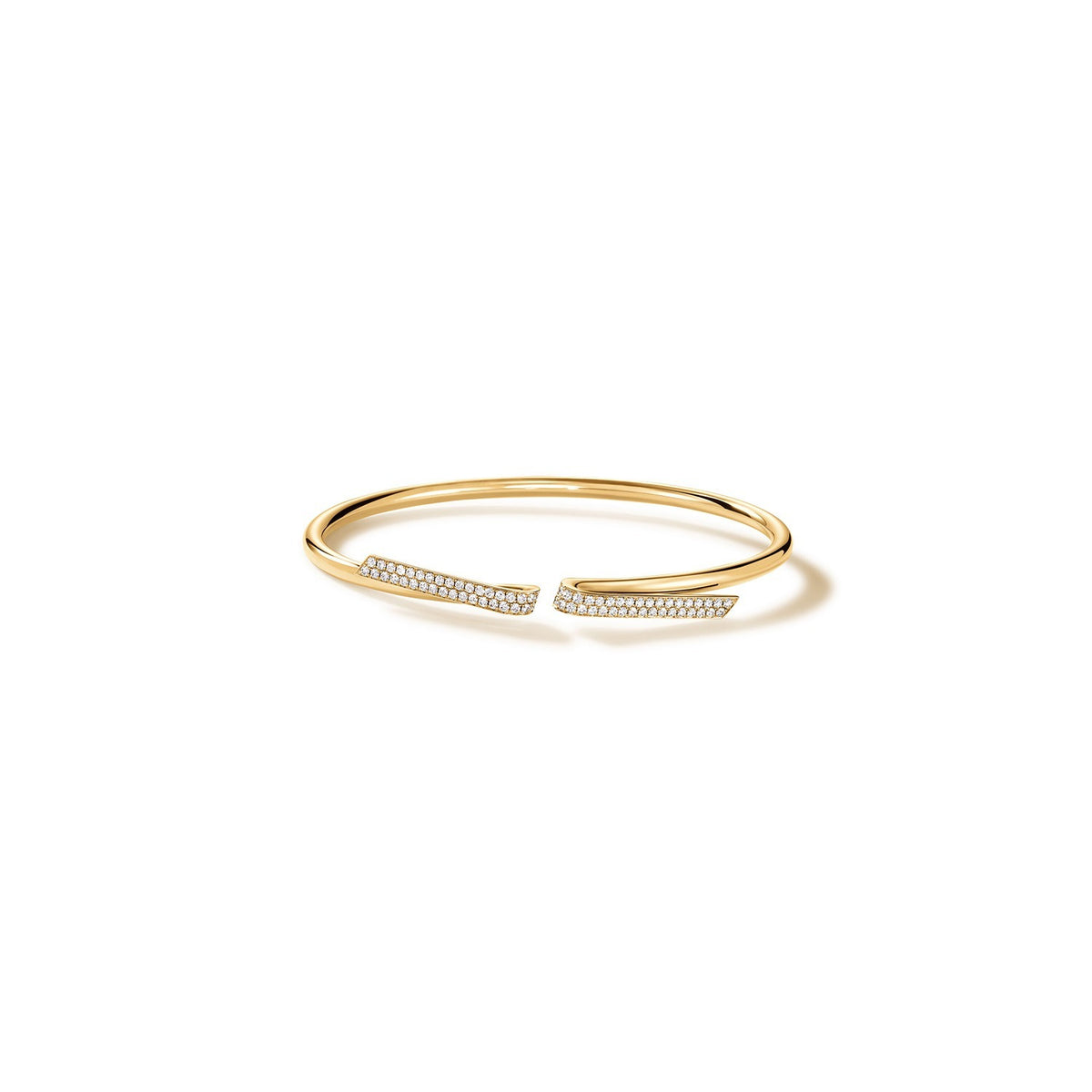 Hearts On Fire 18K Yellow Gold Inside/Out Diamond Flexi Bangle 0.58ctw