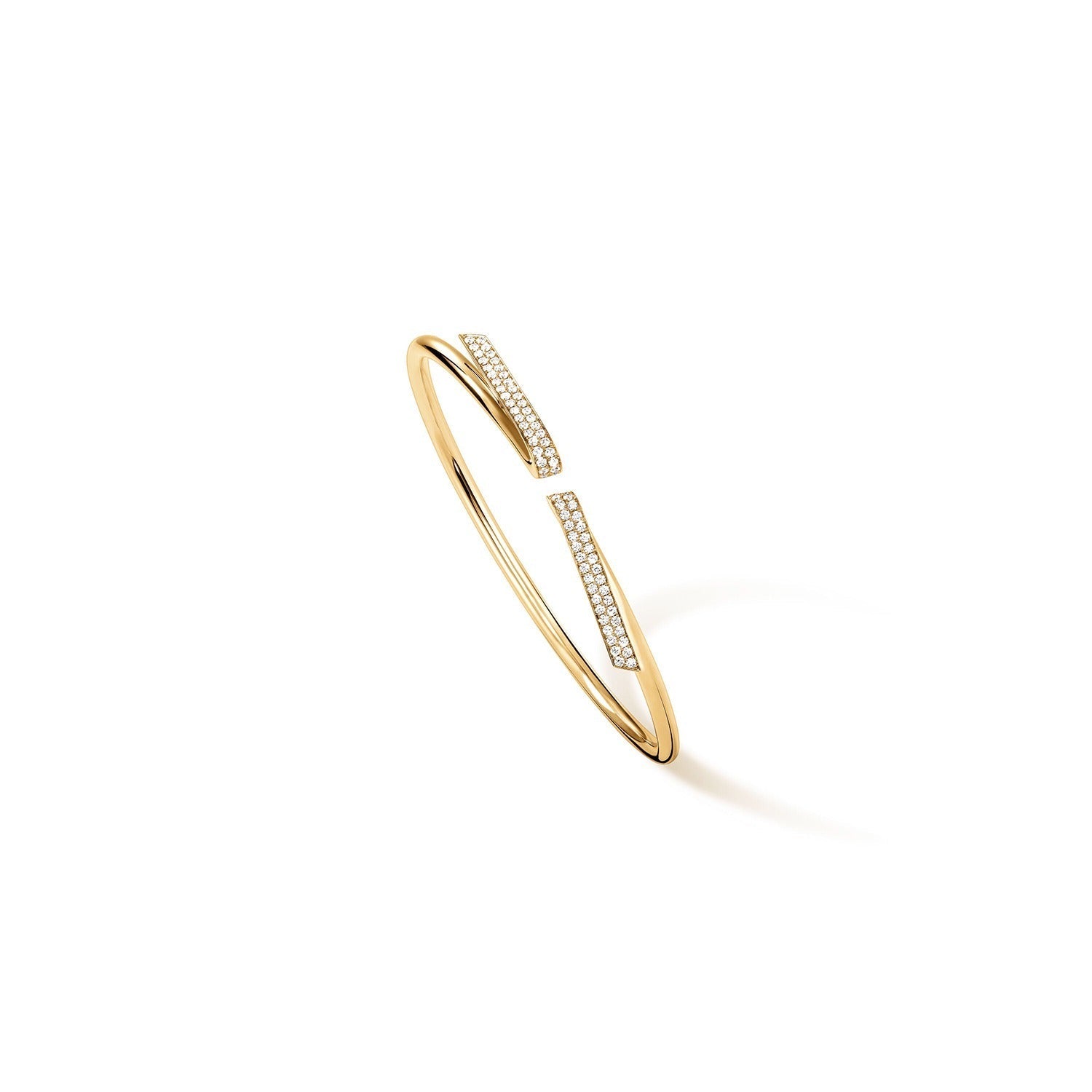 Video Thumbnail: Hearts on Fire Yellow Gold Inside Out Diamond Flexi Bangle 0 - Hearts on Fire 18k Yellow Gold Inside/out Diamond Flexi Bangle 0.58ctw