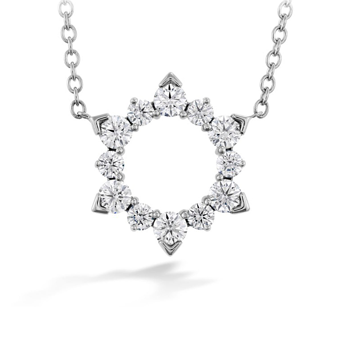Hearts On Fire 18k White Aerial Eclipse Pendant 0.55ctw