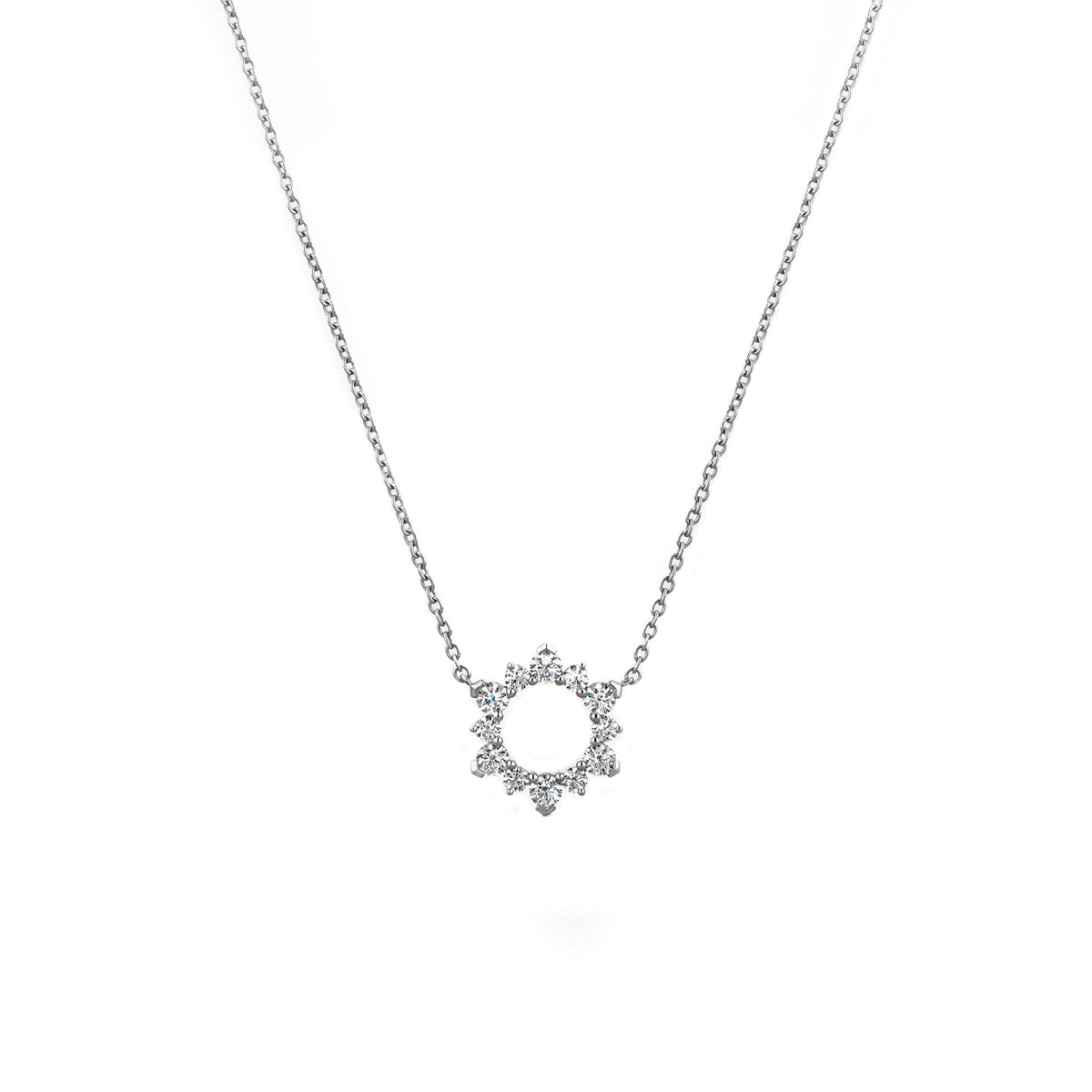 Hearts On Fire 18k White Aerial Eclipse Pendant 0.55ctw