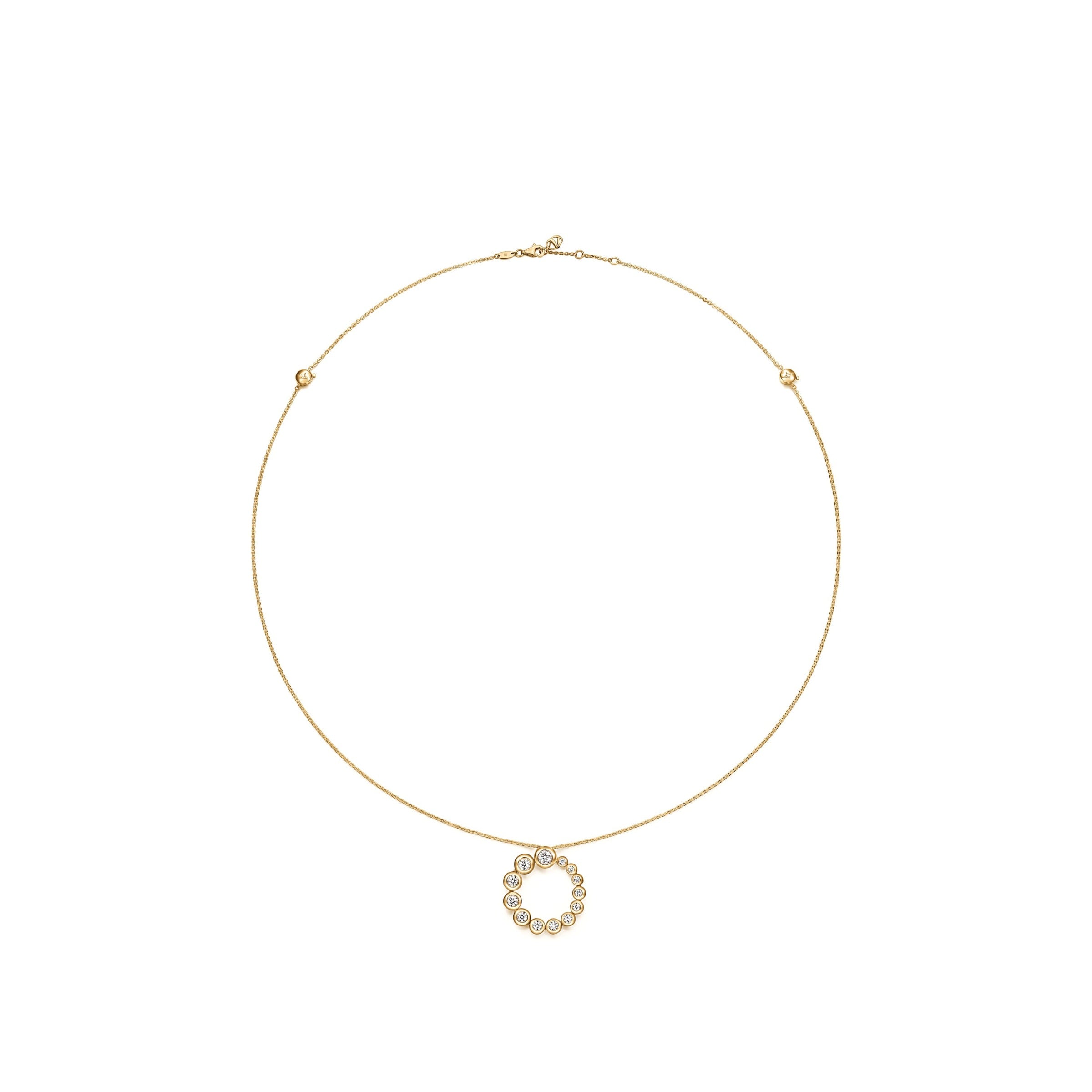 Video Thumbnail: Hearts on Fire Yellow Gold 23 5 Dream Circle Convertible Pendant Necklace 1 - Hearts on Fire 18ky Gold Dream Circle Convertible Pendant Necklace