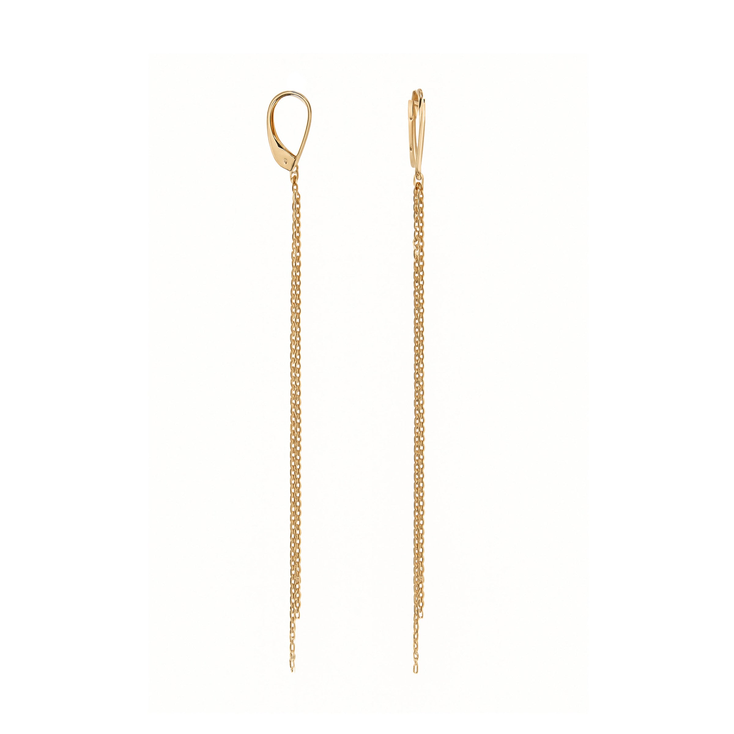 Video Thumbnail: Howard Yellow Gold Tassel Dangle Earrings - Howard 14k Yellow Gold Tassel Dangle Earrings