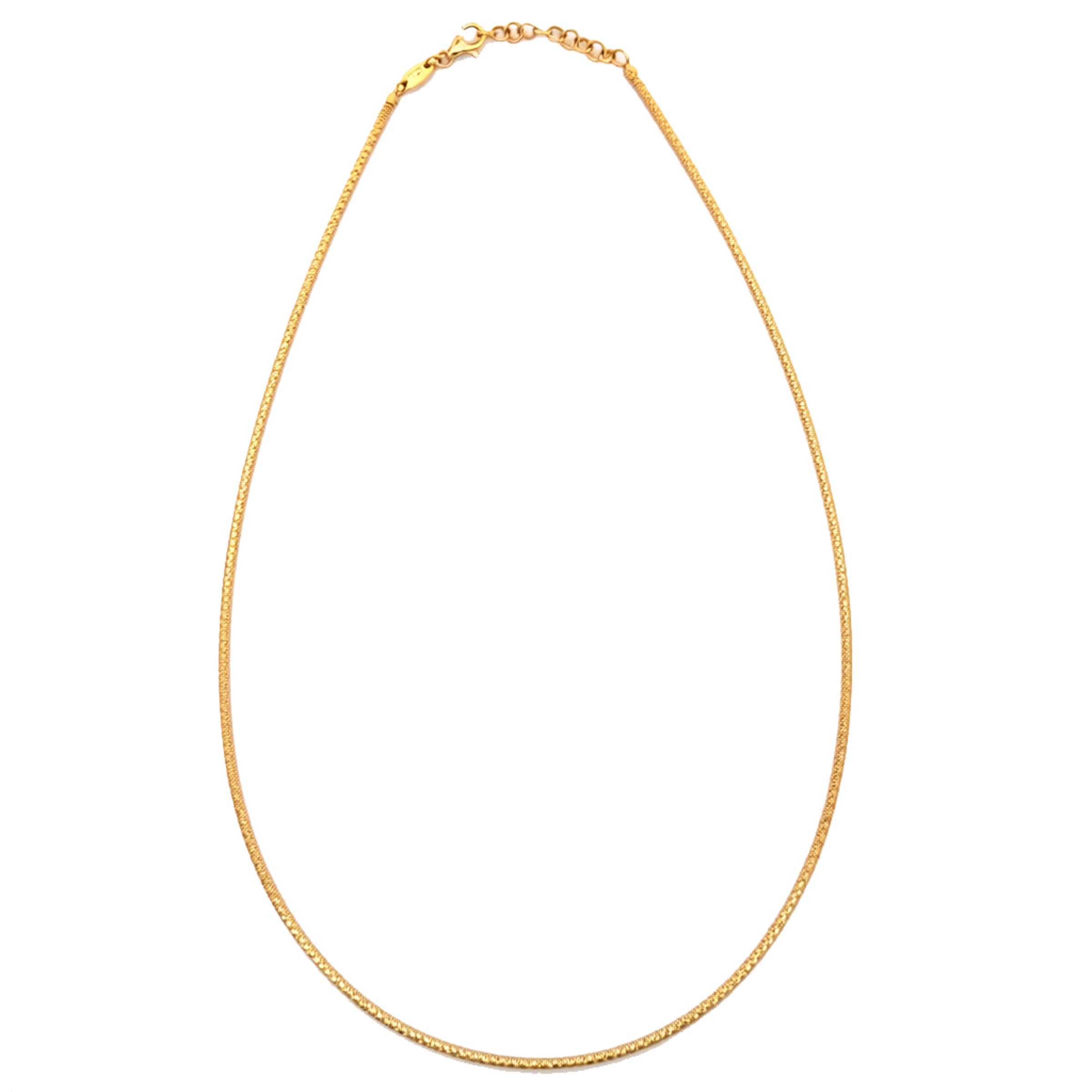 Video Thumbnail: Howard Yellow Gold Wire Style Diamond Cut Necklace 17 - Howard 14k Yellow Gold Wire Style Diamond Cut Necklace 17"