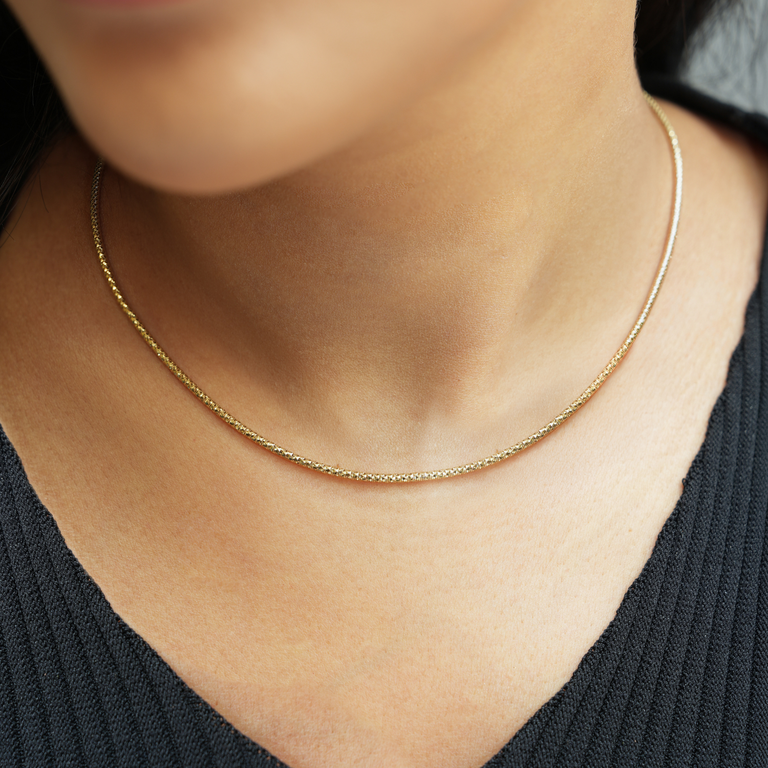 Video Thumbnail: Howard Yellow Gold Wire Style Diamond Cut Necklace 17 - Howard 14k Yellow Gold Wire Style Diamond Cut Necklace 17"