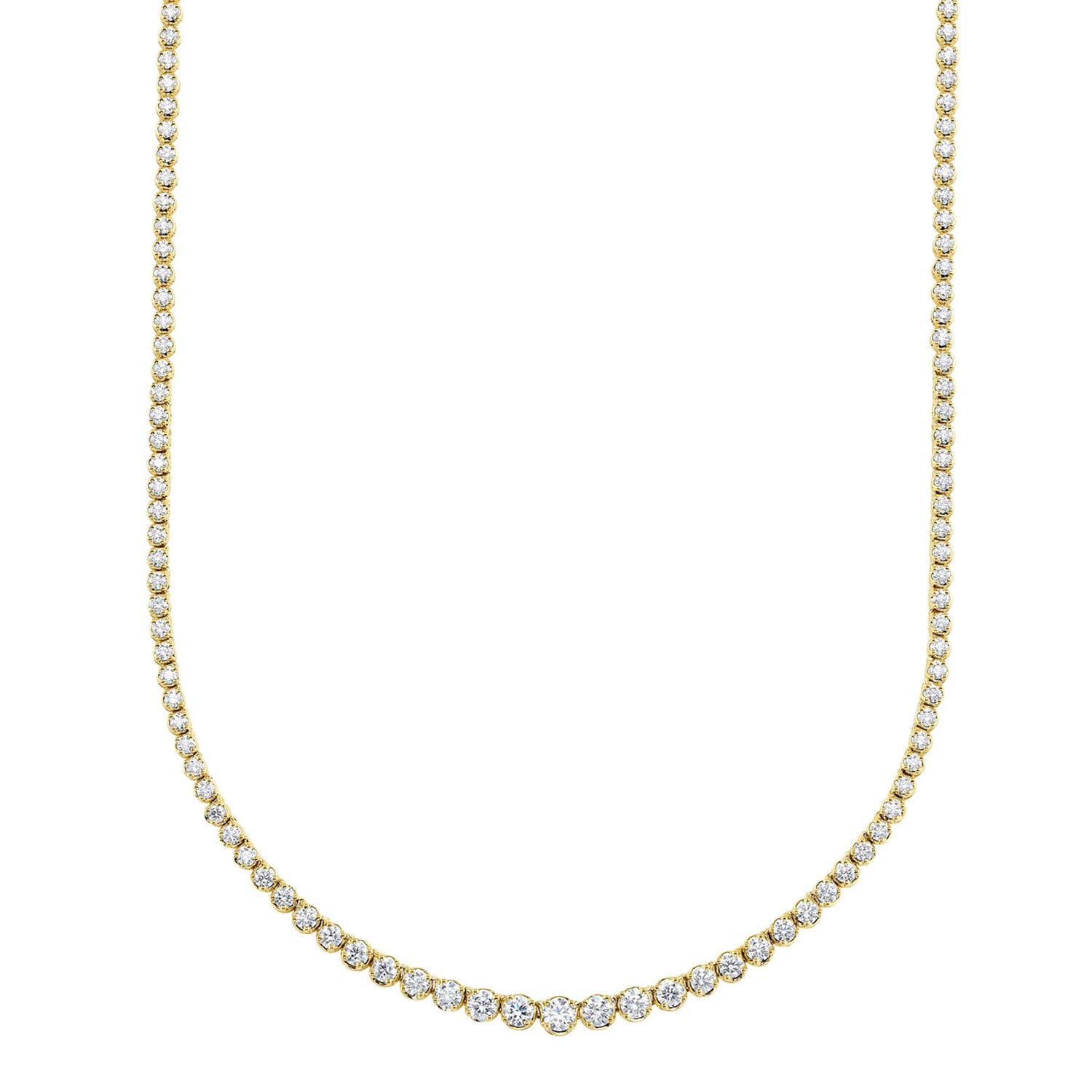 Howard 14K yellow Gold Diamond Necklace 4.73ctw