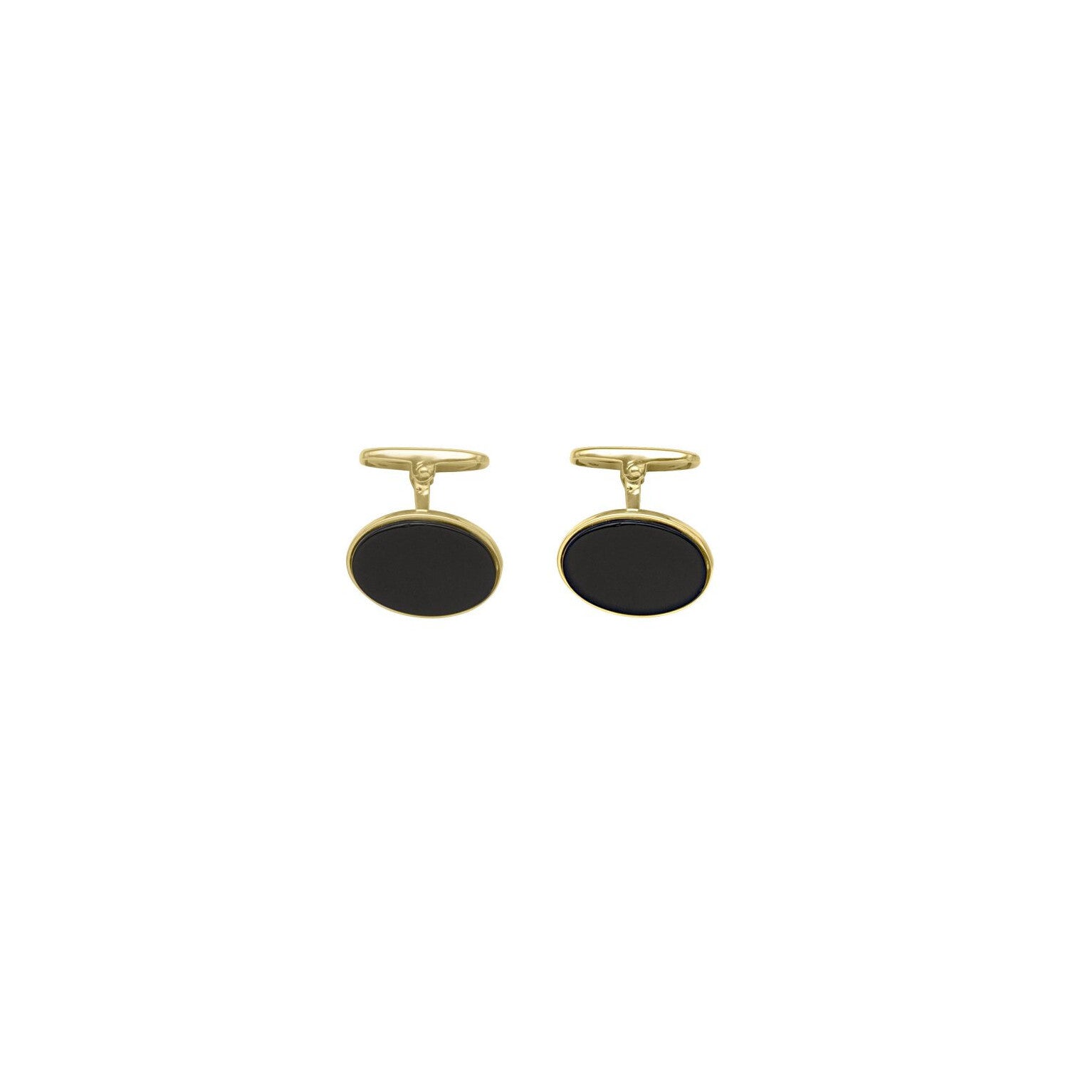 Howard 18K Yellow Gold Onyx Cufflinks