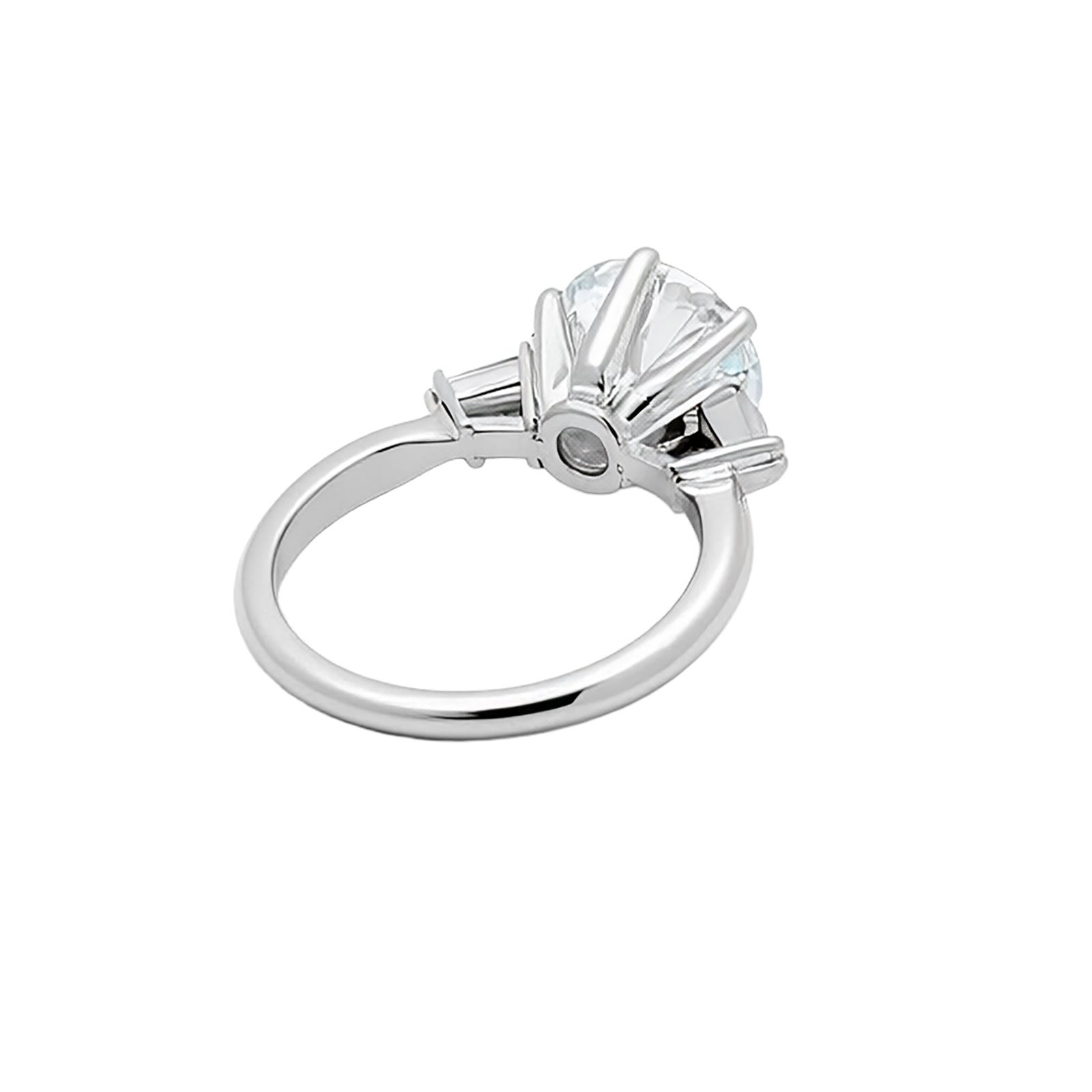 Video Thumbnail: Howard Estate White Gold Accented Solitaire With 2 Diamond and 0 Baguettes - Howard Estate 18k White Gold Accented Solitaire With 2.67ctw Vs1 Diamo