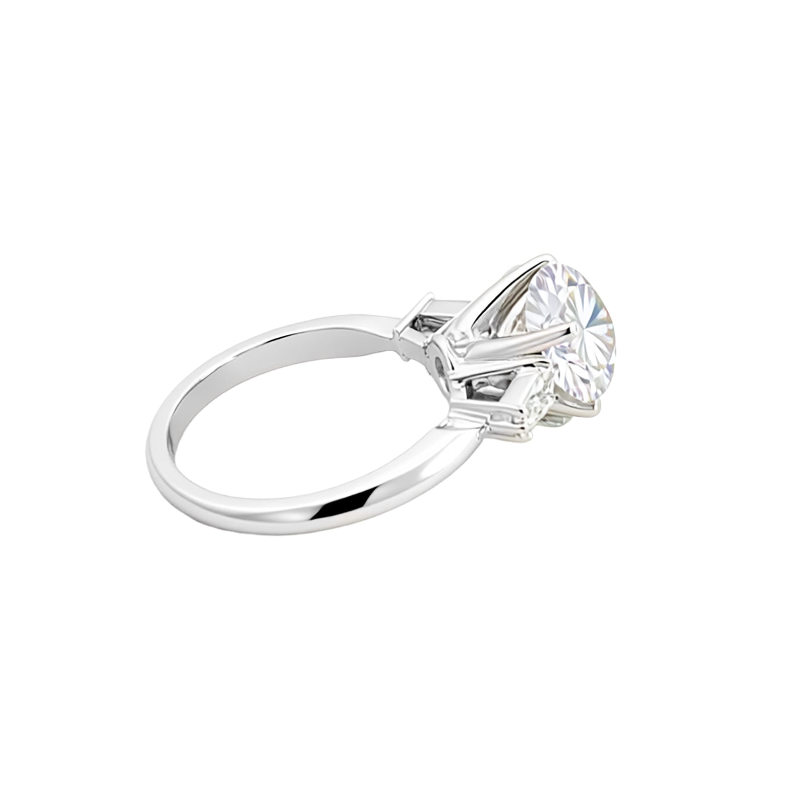 Video Thumbnail: Howard Estate White Gold Accented Solitaire With 2 Diamond and 0 Baguettes - Howard Estate 18k White Gold Accented Solitaire With 2.67ctw Vs1 Diamo