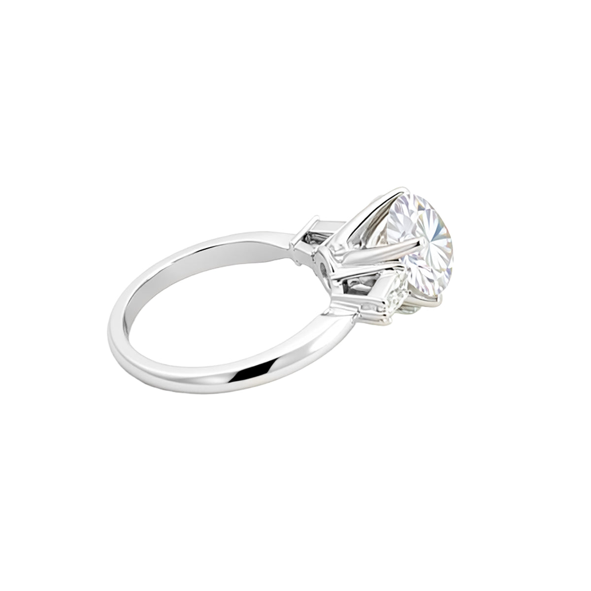 Video Thumbnail: Howard Estate White Gold Accented Solitaire With 2 Diamond and 0 Baguettes - Howard Estate 18k White Gold Accented Solitaire With 2.67ctw Vs1 Diamo