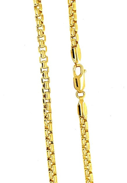 Howard 18K Yellow Gold Round Box Chain 28"