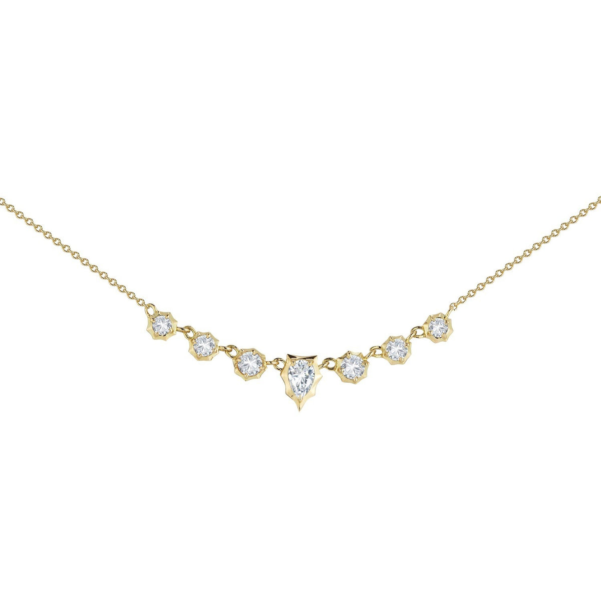 Jade Trau 18K Yellow Gold 18" Small Envoy Necklace 0.70ctw